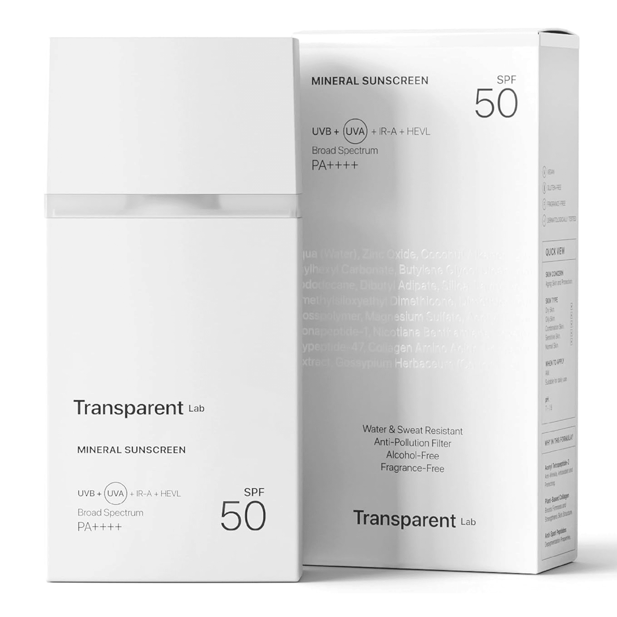 Мінеральний сонцезахисний крем Transparent Lab Mineral Sunscreen SPF50