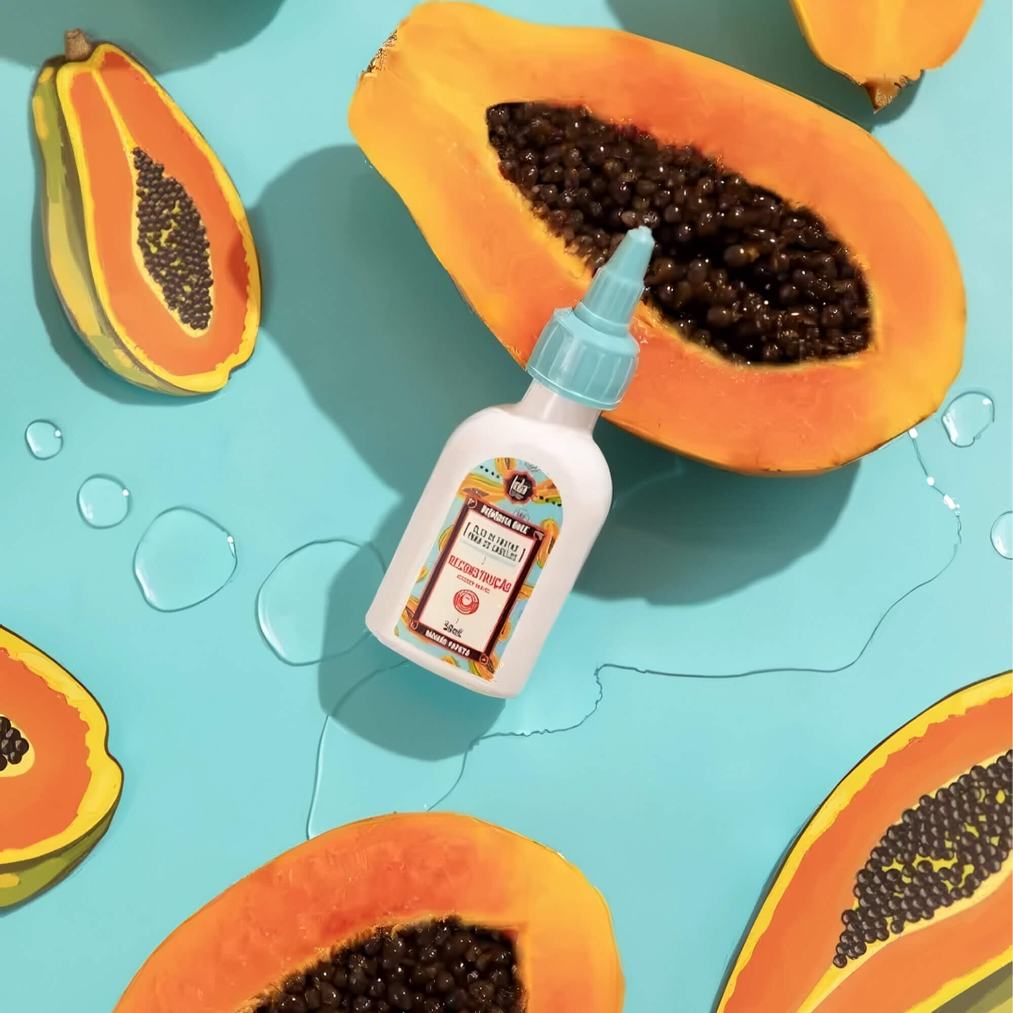 Масло для волос восстанавливающее Lola Cosmetics Be(M)dita Ghee - Óleo Reconstrução Papaya e Queratina Vegetal