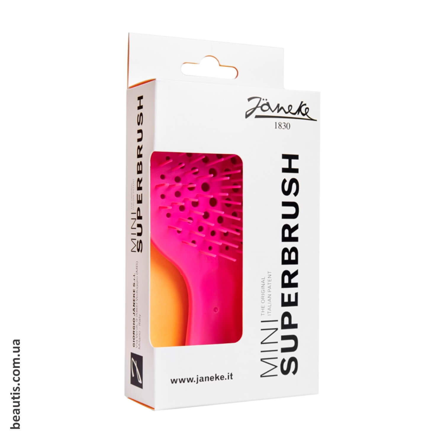 Мини расческа нежно розовая Janeke MINI Superbrush Pale-Pink