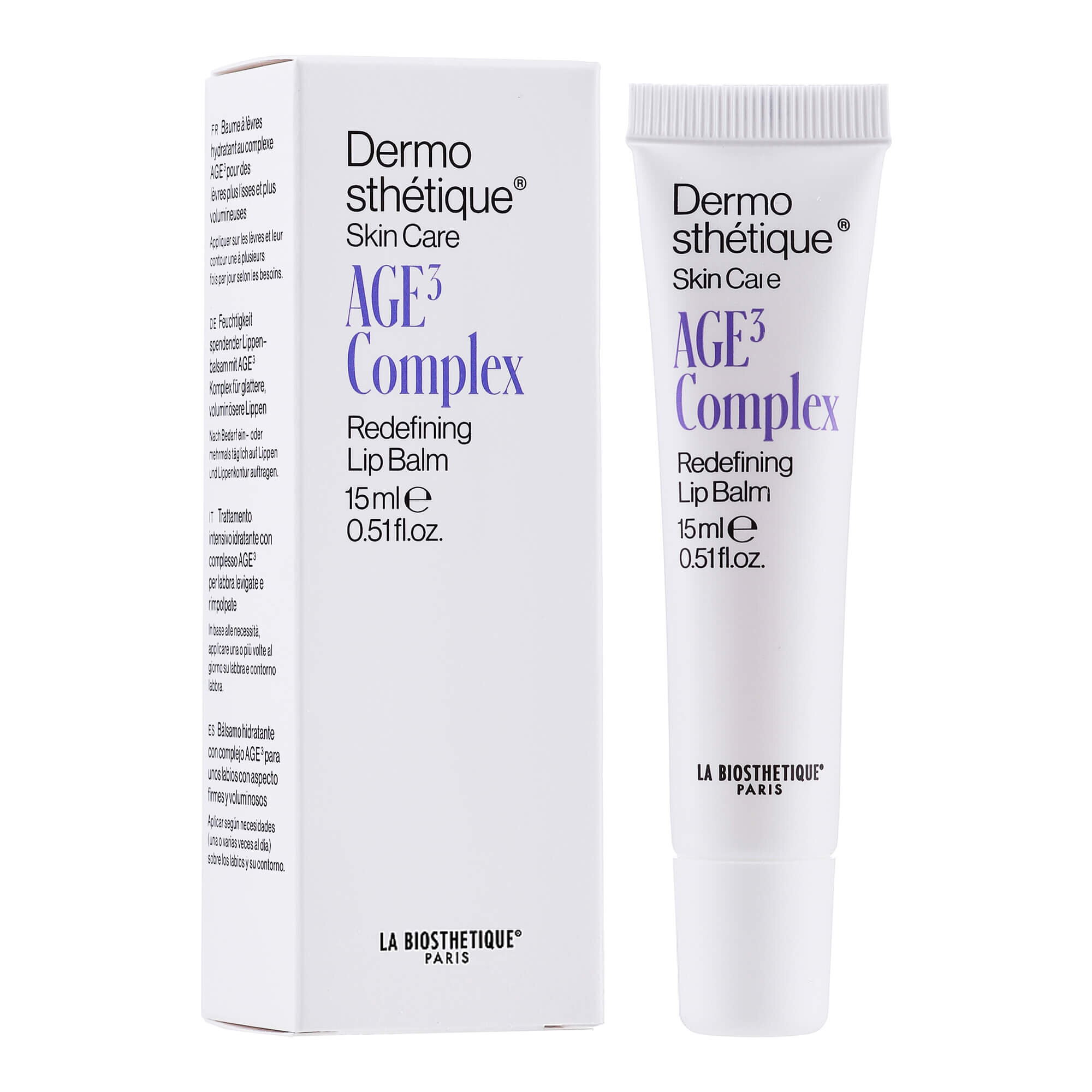 Регенерирующий увлажняющий бальзам для губ La Biosthetique Dermosthetique AGE 3 Redefining Lip Balm
