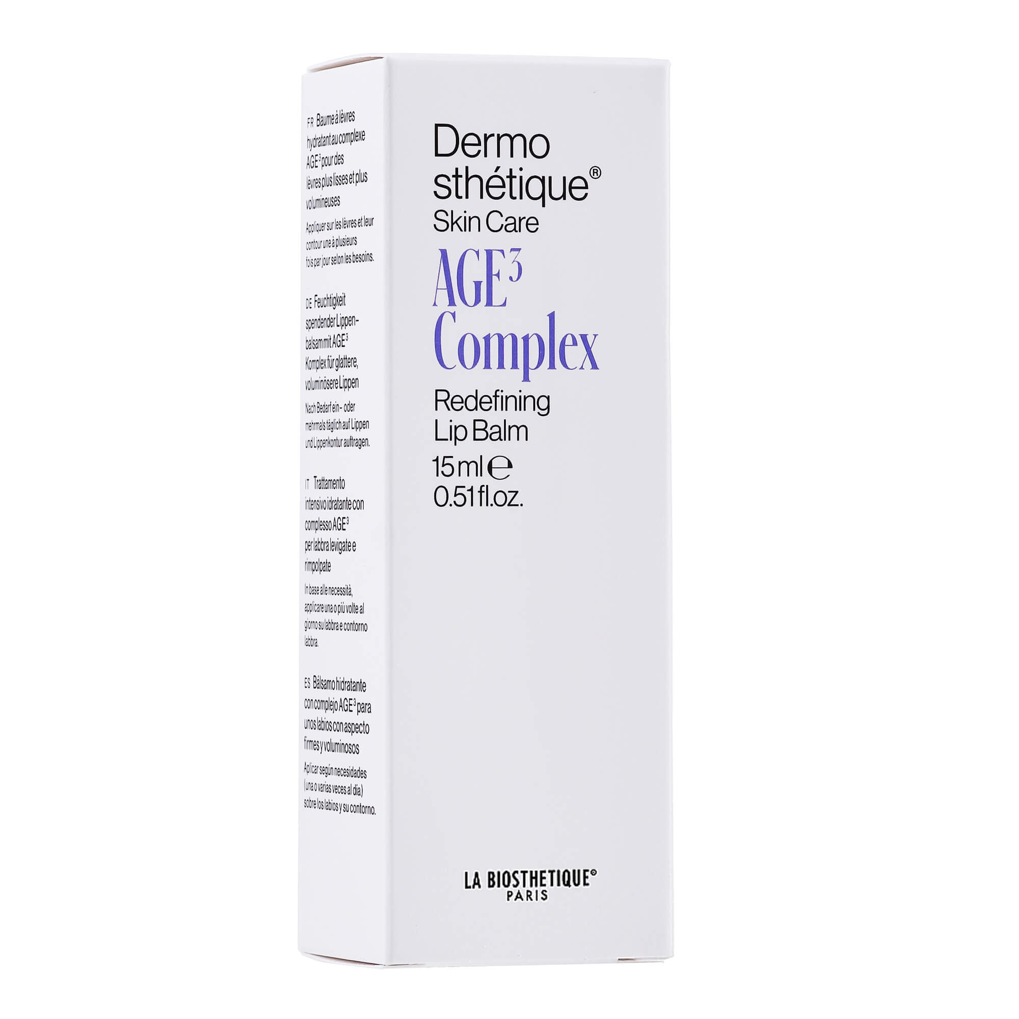 Регенерирующий увлажняющий бальзам для губ La Biosthetique Dermosthetique AGE 3 Redefining Lip Balm