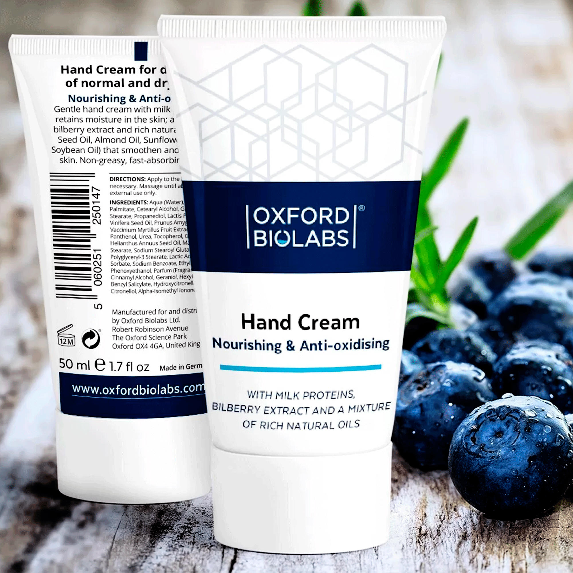 Питательный антиоксидантный крем для рук Oxford Biolabs Hand Cream