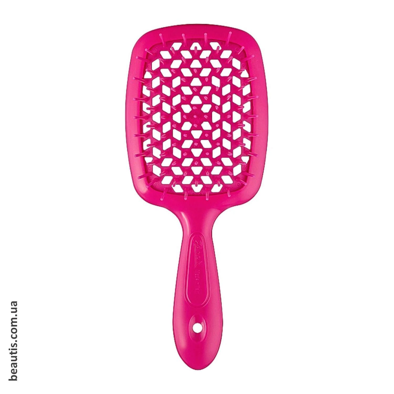 Гребінець рожевий неон Janeke Superbrush Standart Pink Neon