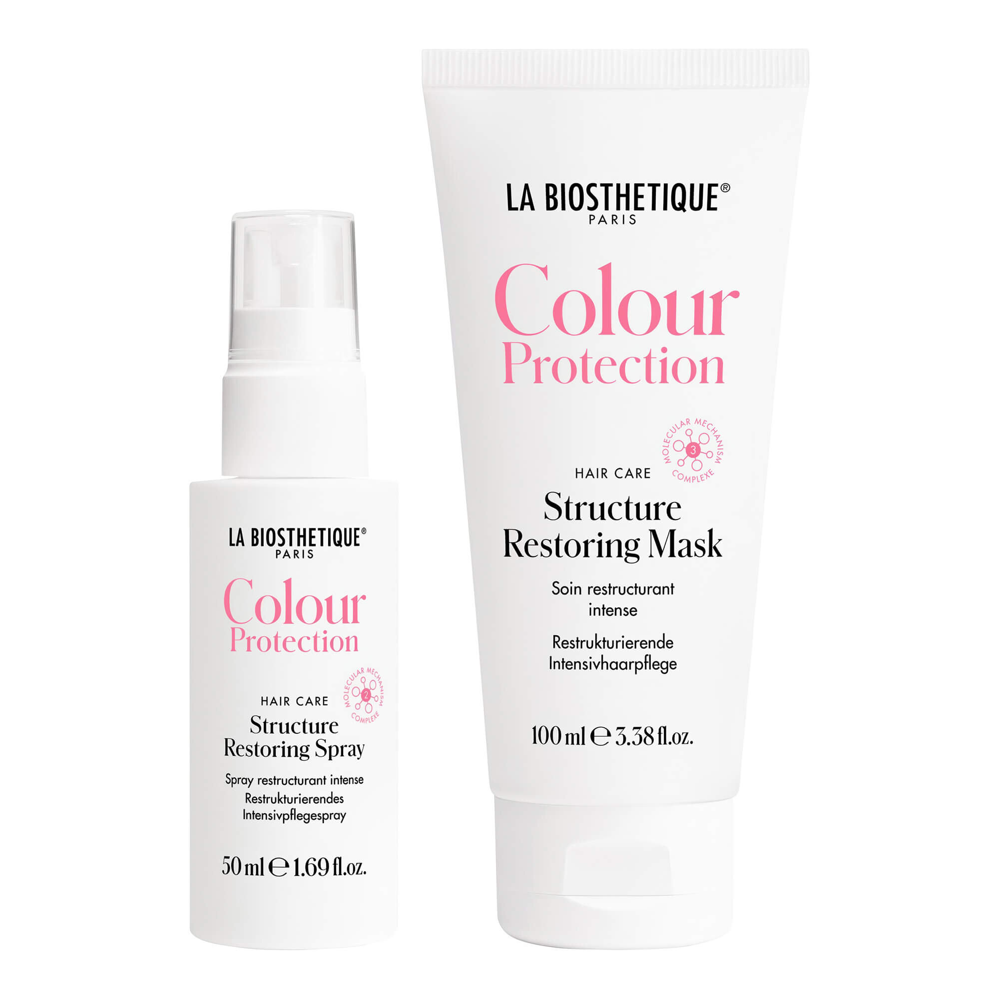 Набор для интенсивной терапии окрашенных волос La Biosthetique Colour Protection Structure Restoring Treatment