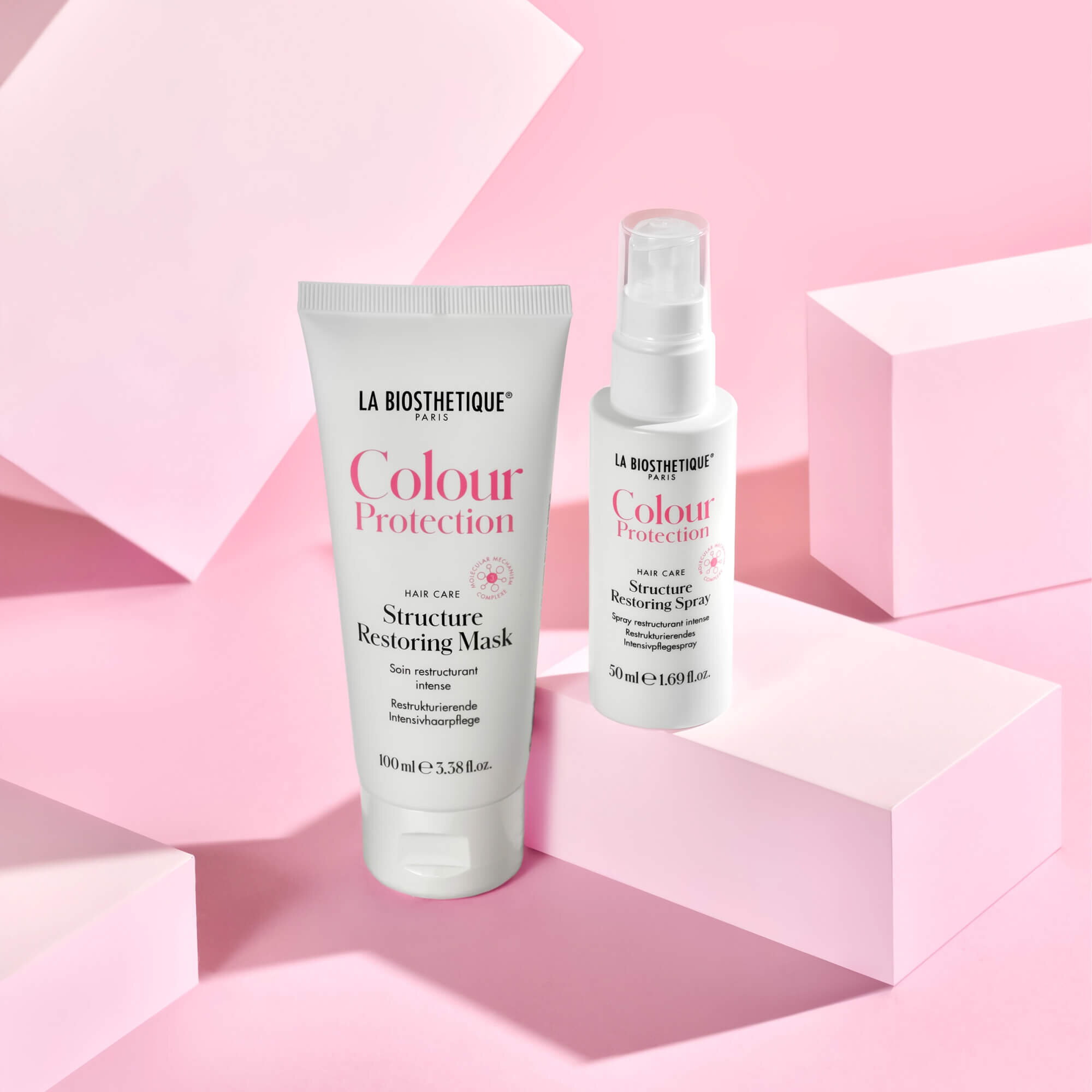 Набор для интенсивной терапии окрашенных волос La Biosthetique Colour Protection Structure Restoring Treatment