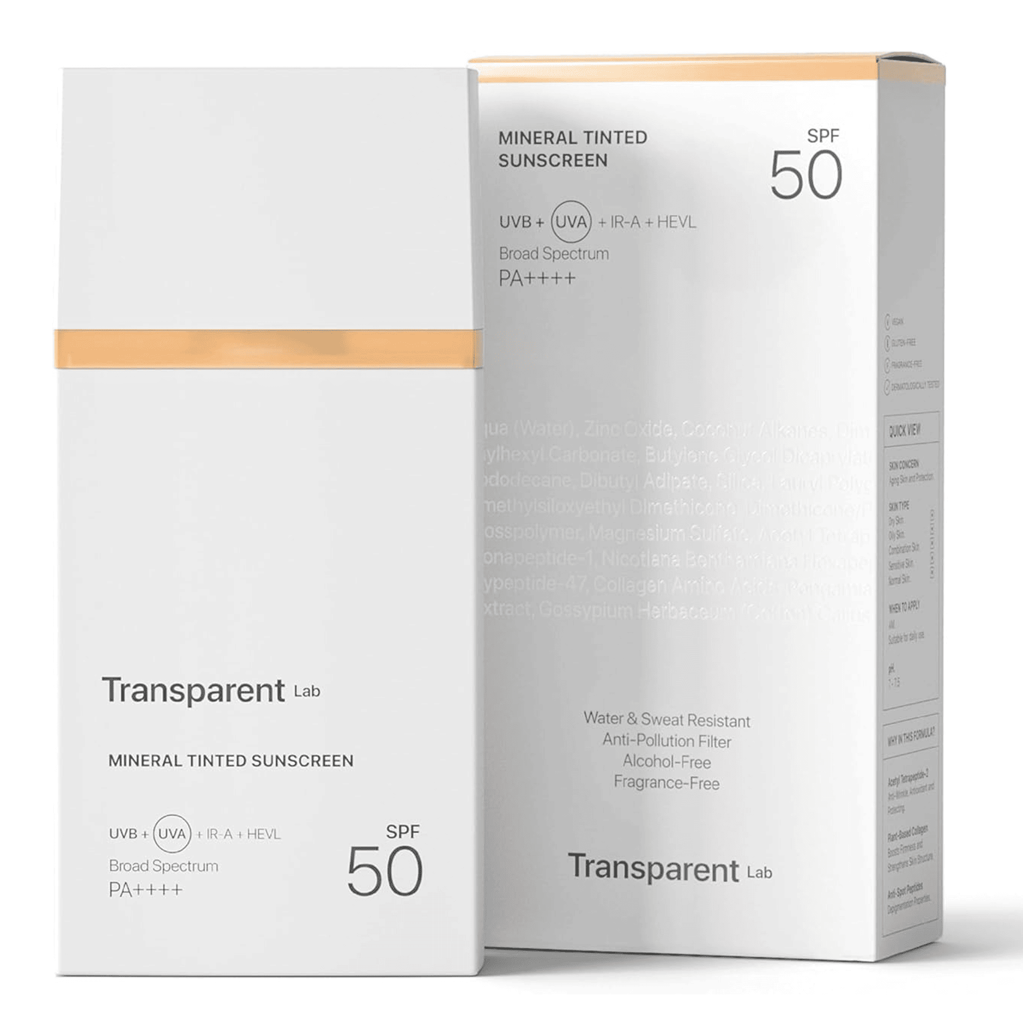 Минеральный солнцезащитный крем з тоном Transparent Lab Mineral Tinted Sunscreen Spf50