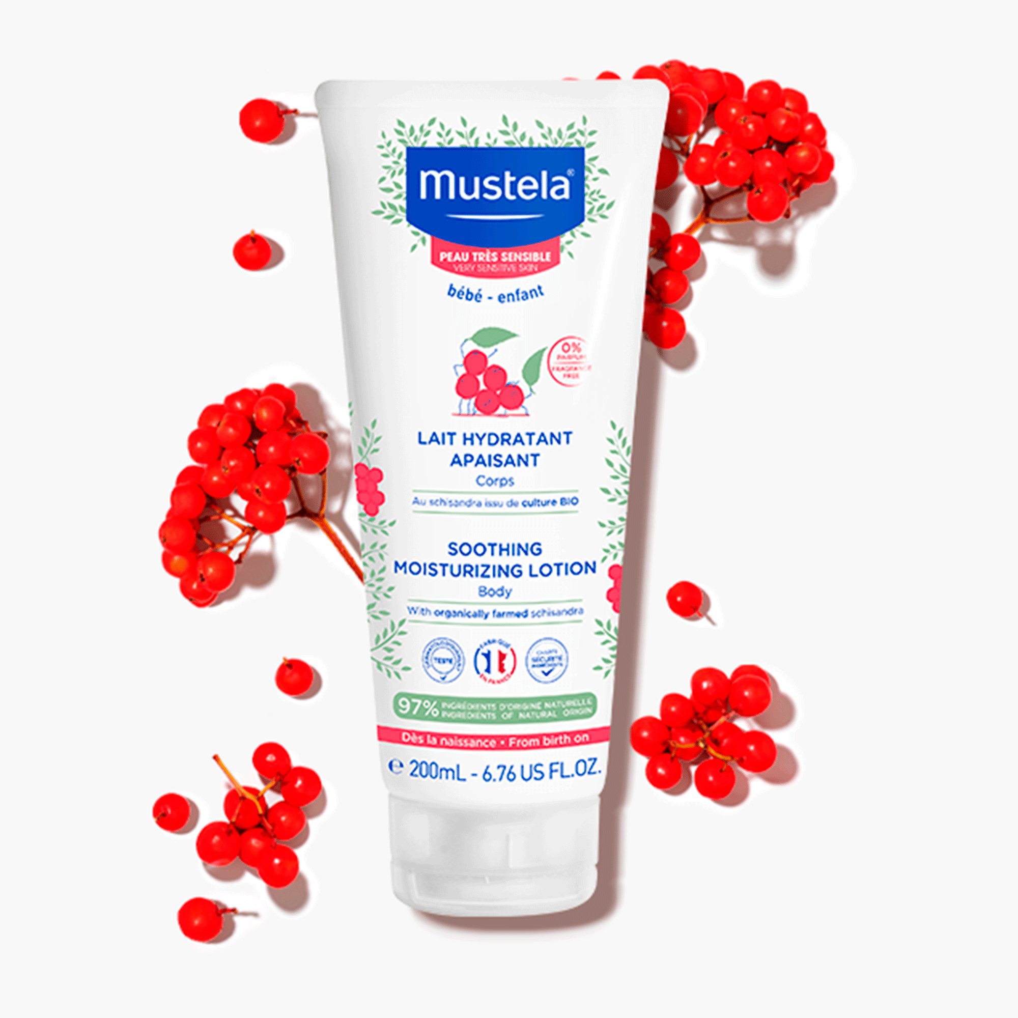 Успокаивающий и увлажняющий лосьон для чувствительной кожи Mustela Soothing Moisturizing Lotion