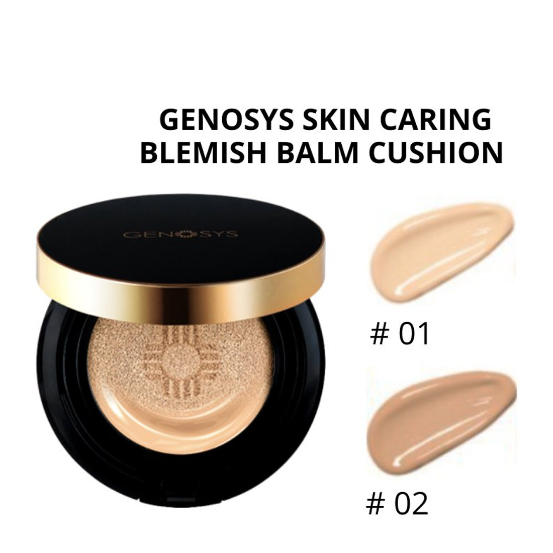 Бальзам-кушон Genosys Skin Caring Blemish Balm Cushion №2 Medium 