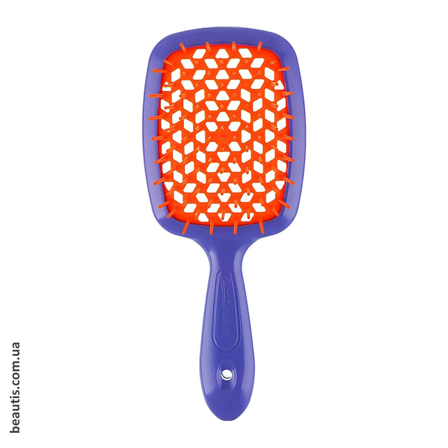 Расческа фиолетовая с коралловым Janeke Superbrush Standart Purple & Coral