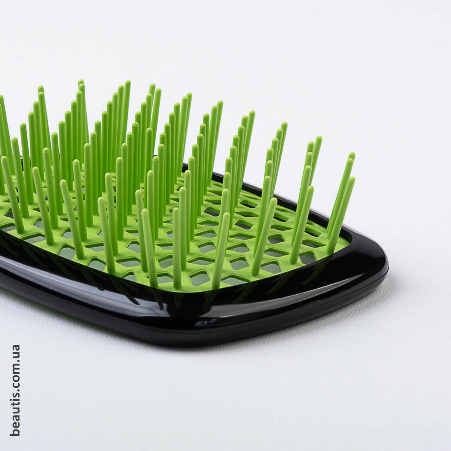 Гребінець чорний з зеленим Janeke Superbrush Standart Black Green 