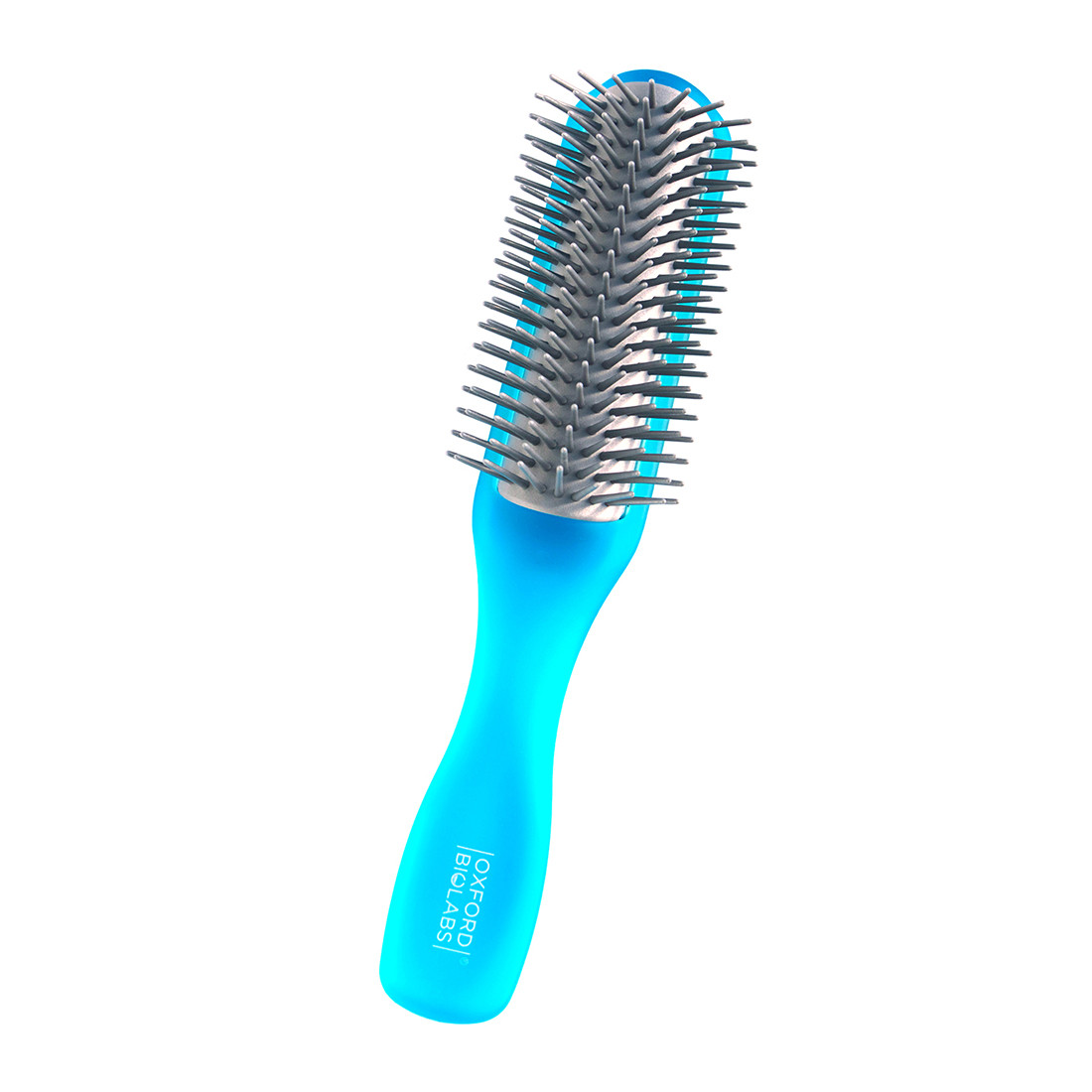 Oxford Biolabs Іонно-блакитна пластмасова щітка для волосся