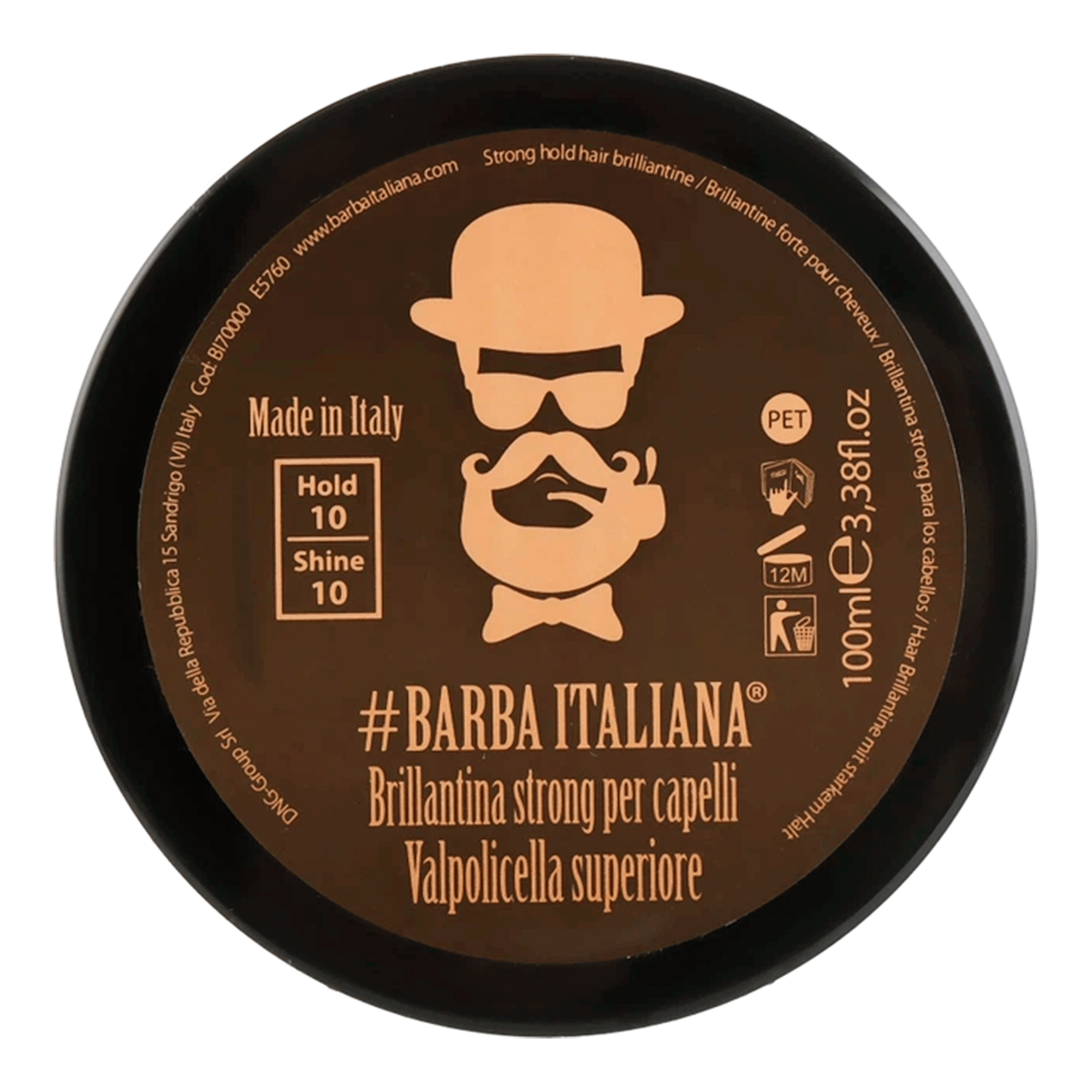 Бриолин для волос Barba Italiana Brilliantine Valpolicella