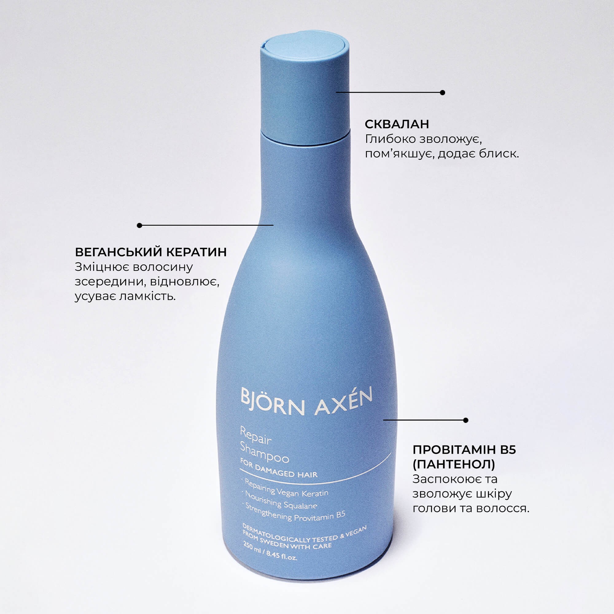 Відновлюючий шампунь для волосся Bjorn Axen Repair Shampoo Travel Size