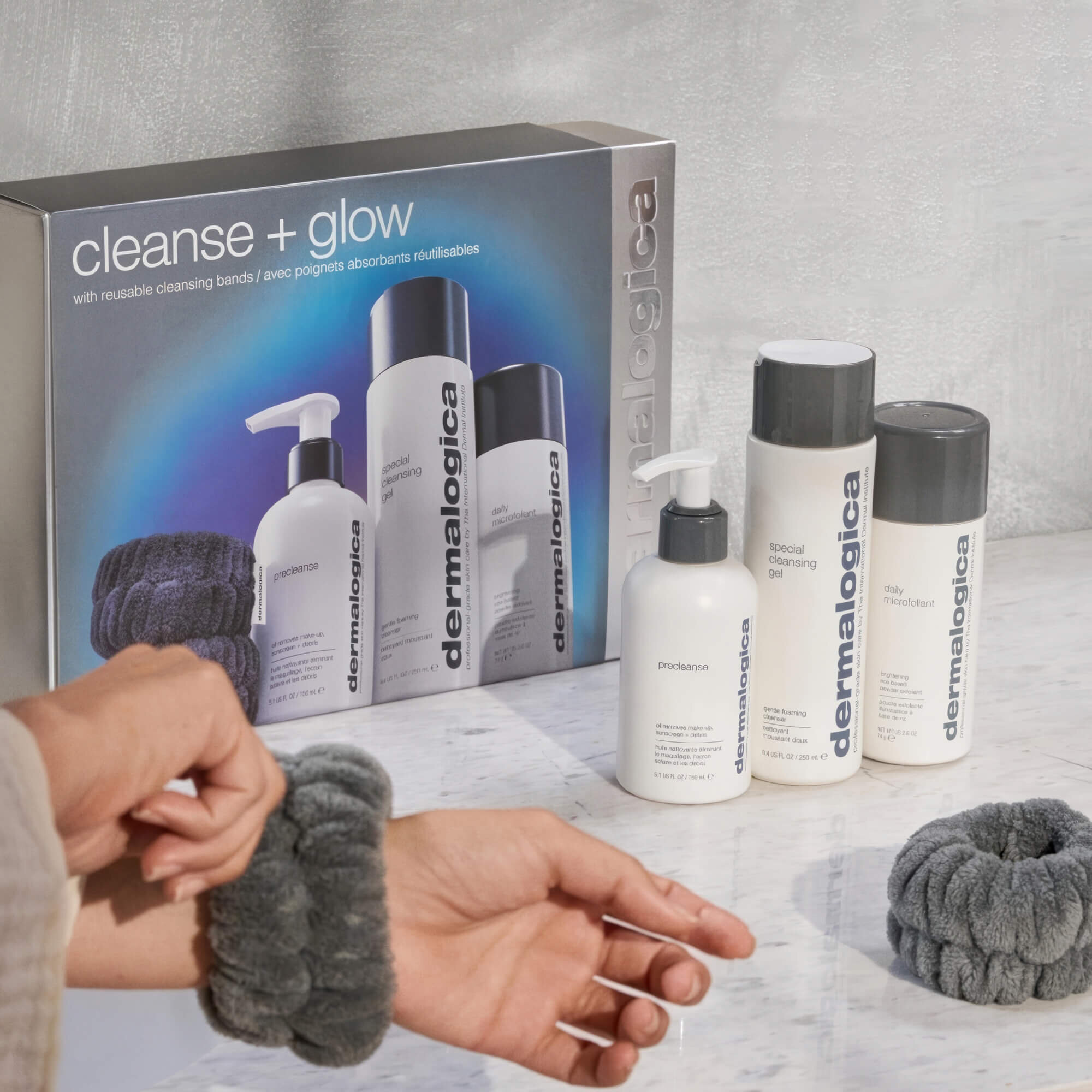 Идеальное трио для ежедневного ухода за кожей Dermalogica Cleanse+Glow Kit