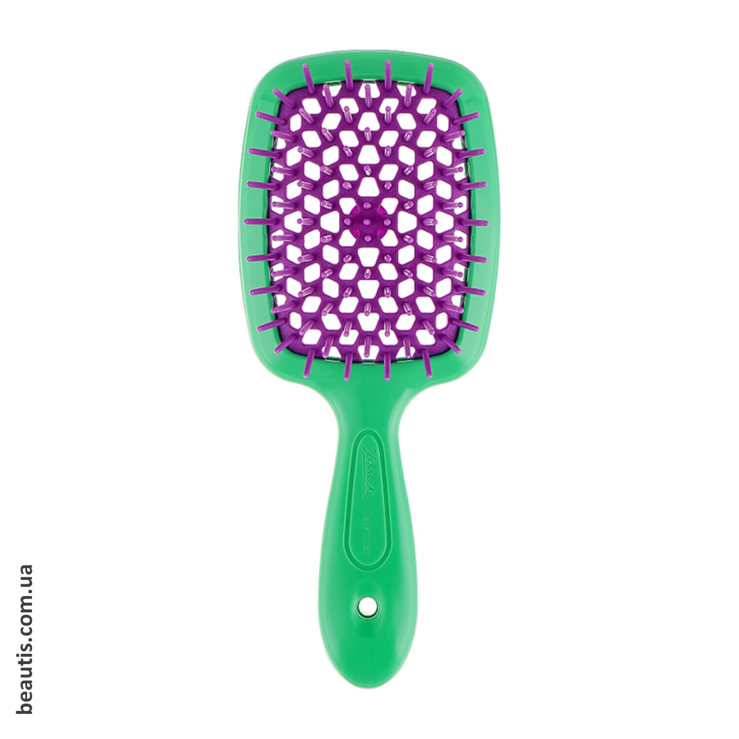 Гребінець салатовий сфіолетовий Janeke Superbrush Standart Light green Violet