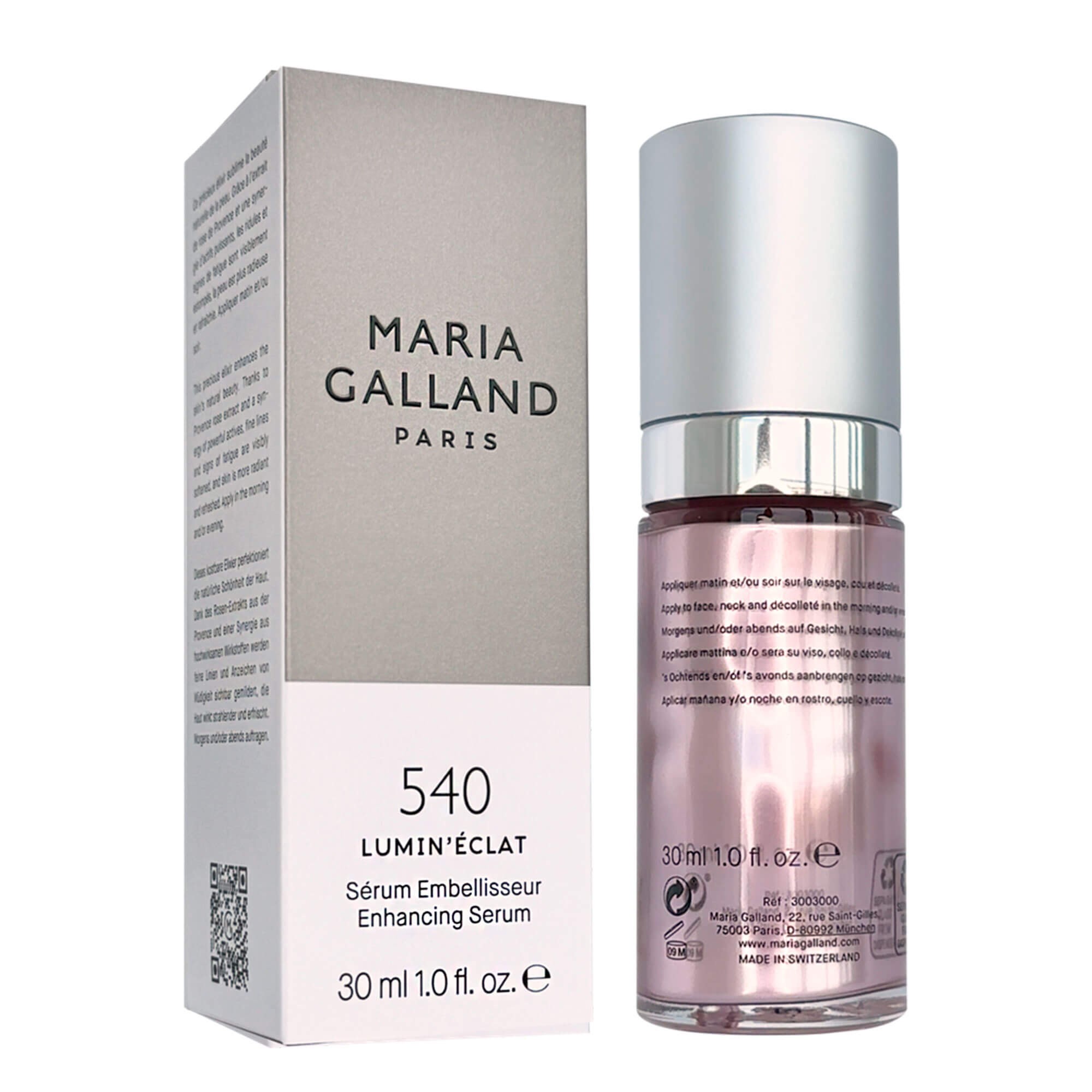 Антистресова сироватка зволоження та сяйво шкіри Maria Galland 540 Lumin’Éclat Enhancing Serum