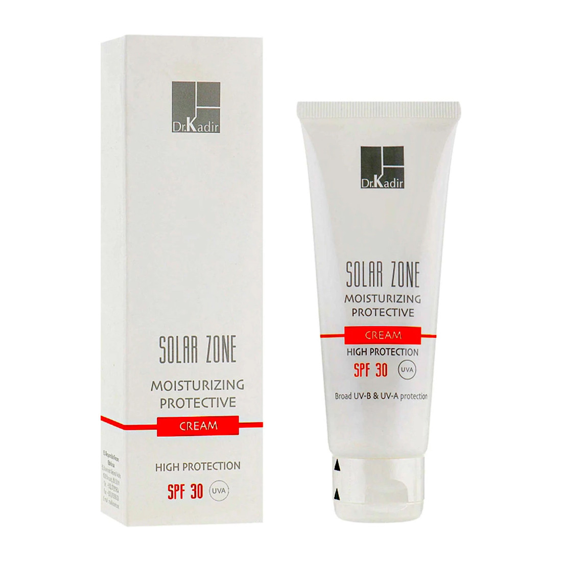 Dr. Kadir Solar Zone Moisturizing Protective Cream SPF 30+ - Сонцезахисний зволожуючий крем SPF 30+