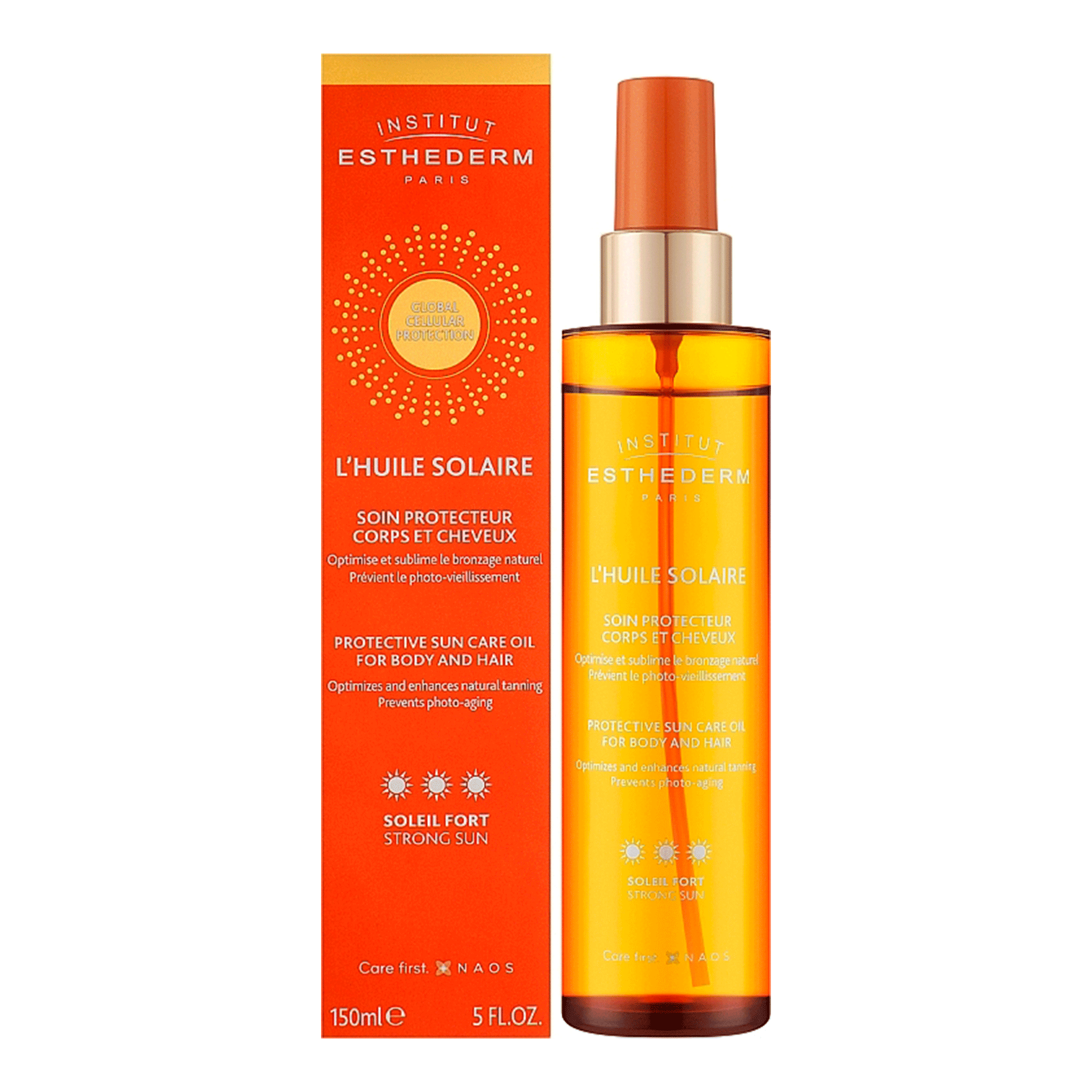 Сонцезахисна олія-спрей для тіла та волосся Institut Esthederm Sun Care Oil Strong Sun