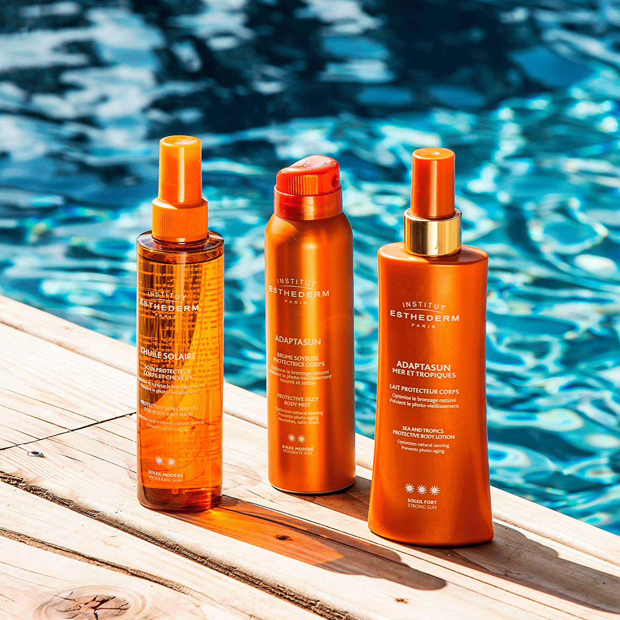 Сонцезахисна олія-спрей для тіла та волосся Institut Esthederm Sun Care Oil Strong Sun