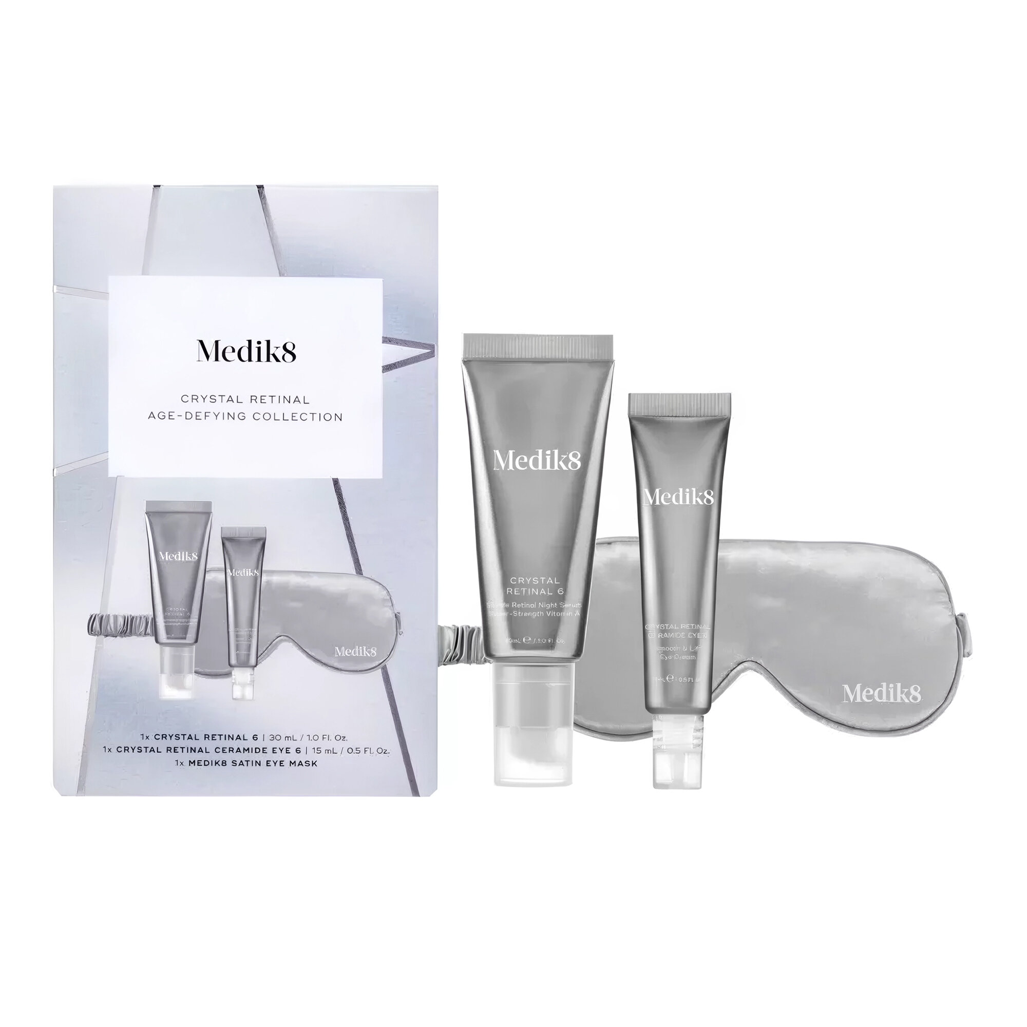Подарунковий антивіковий набір для обличчя Medik8 Crystal Retinal Age-Defying Collection 