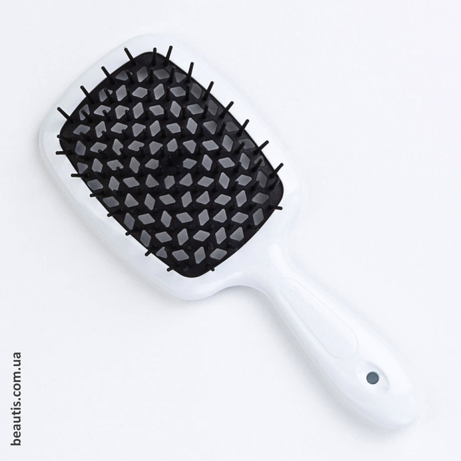 Гребінець білий з чорним Janeke Superbrush Standart White & Black