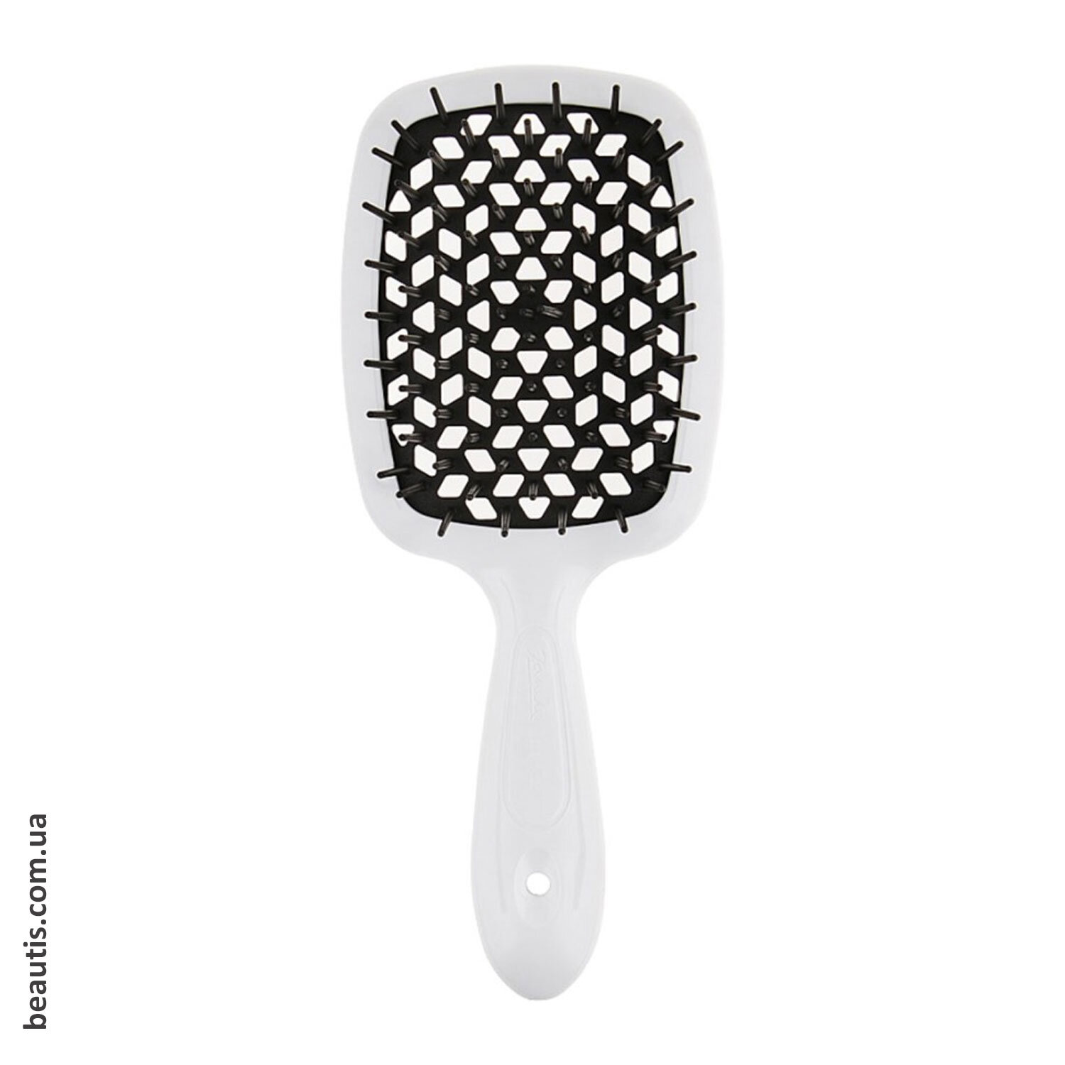 Гребінець білий з чорним Janeke Superbrush Standart White & Black
