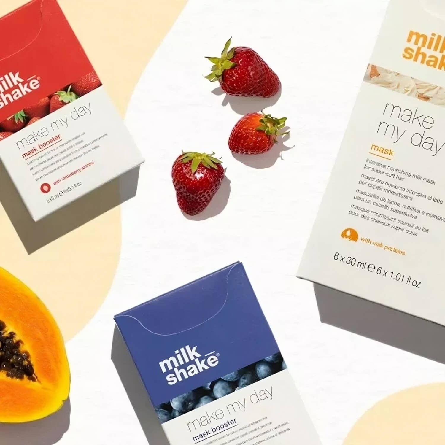 Увлажняющая сыворотка для волос с экстрактом папаи Milk Shake Make My Day Mask Booster Papaya