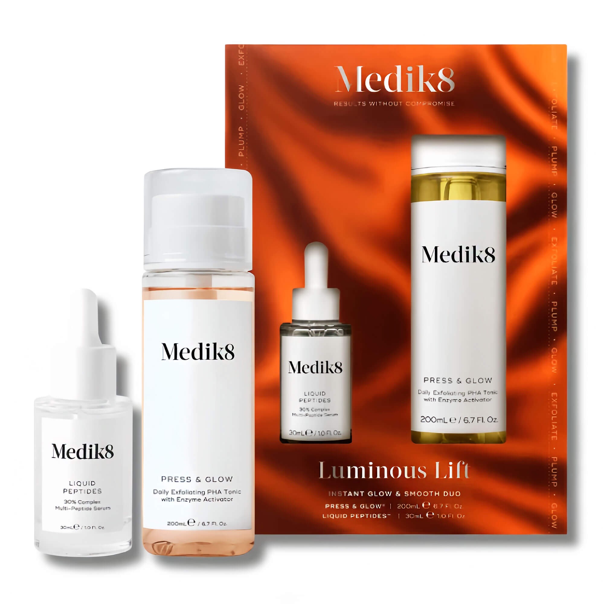 Medik8 Luminous Lift - Набор для мгновенного сияния и разглаживания кожи