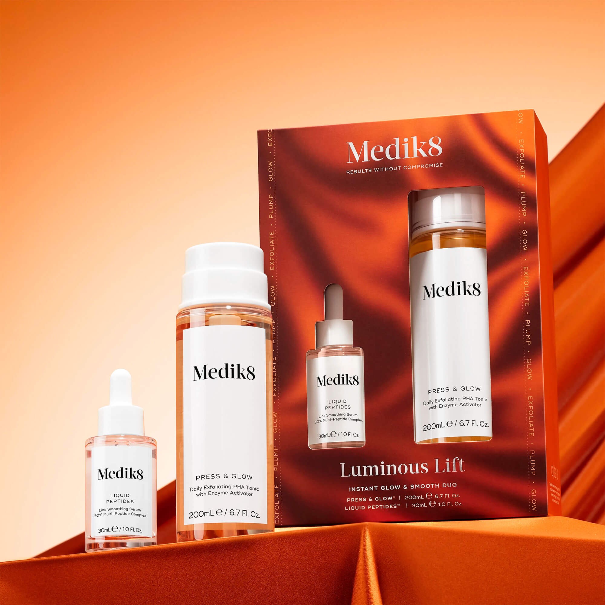 Набір для миттєвого сяйва та розгладження шкіри Medik8 Luminous Lift