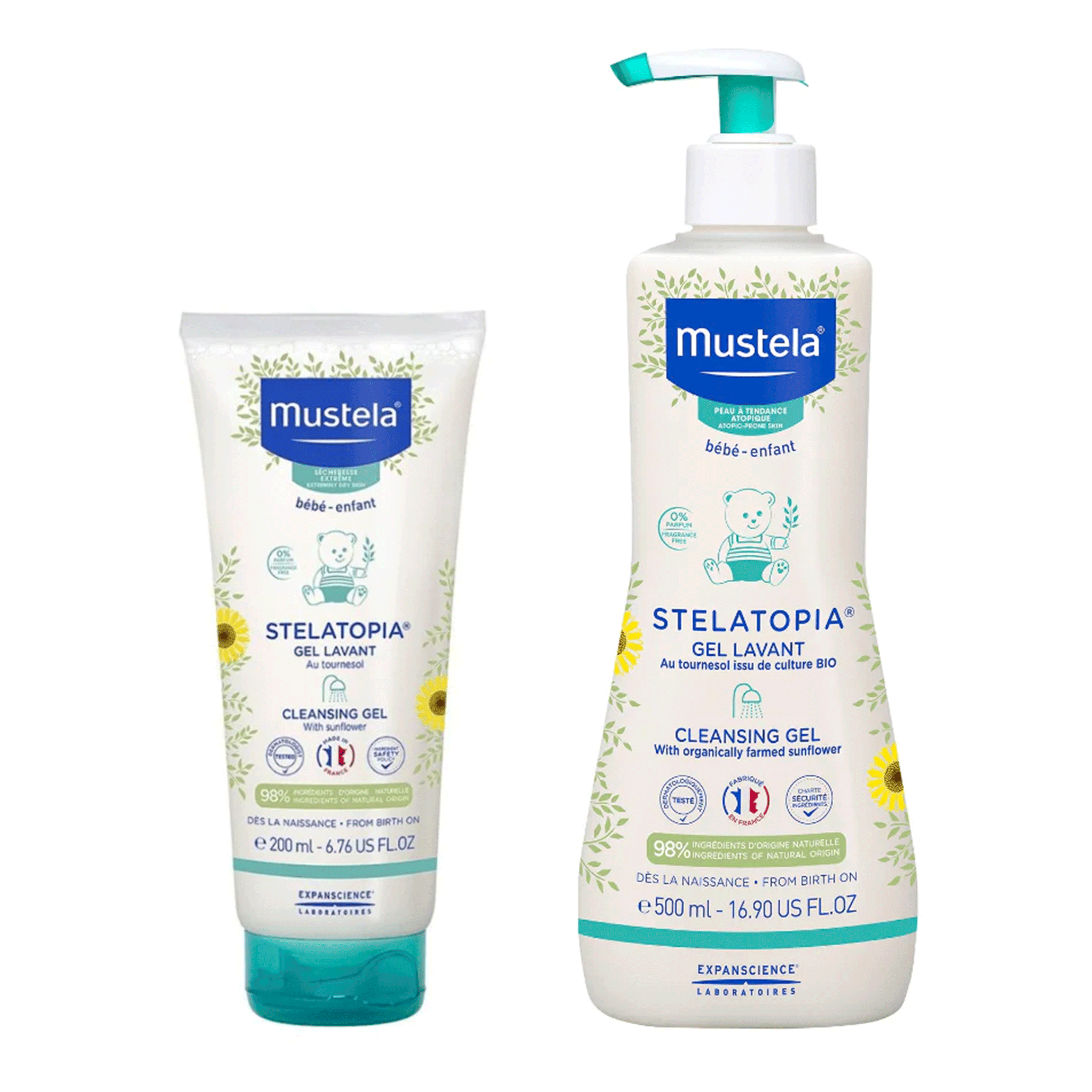 Очищающий гель для сухой и атопической кожи Mustela Stelatopia Cleansing Gel