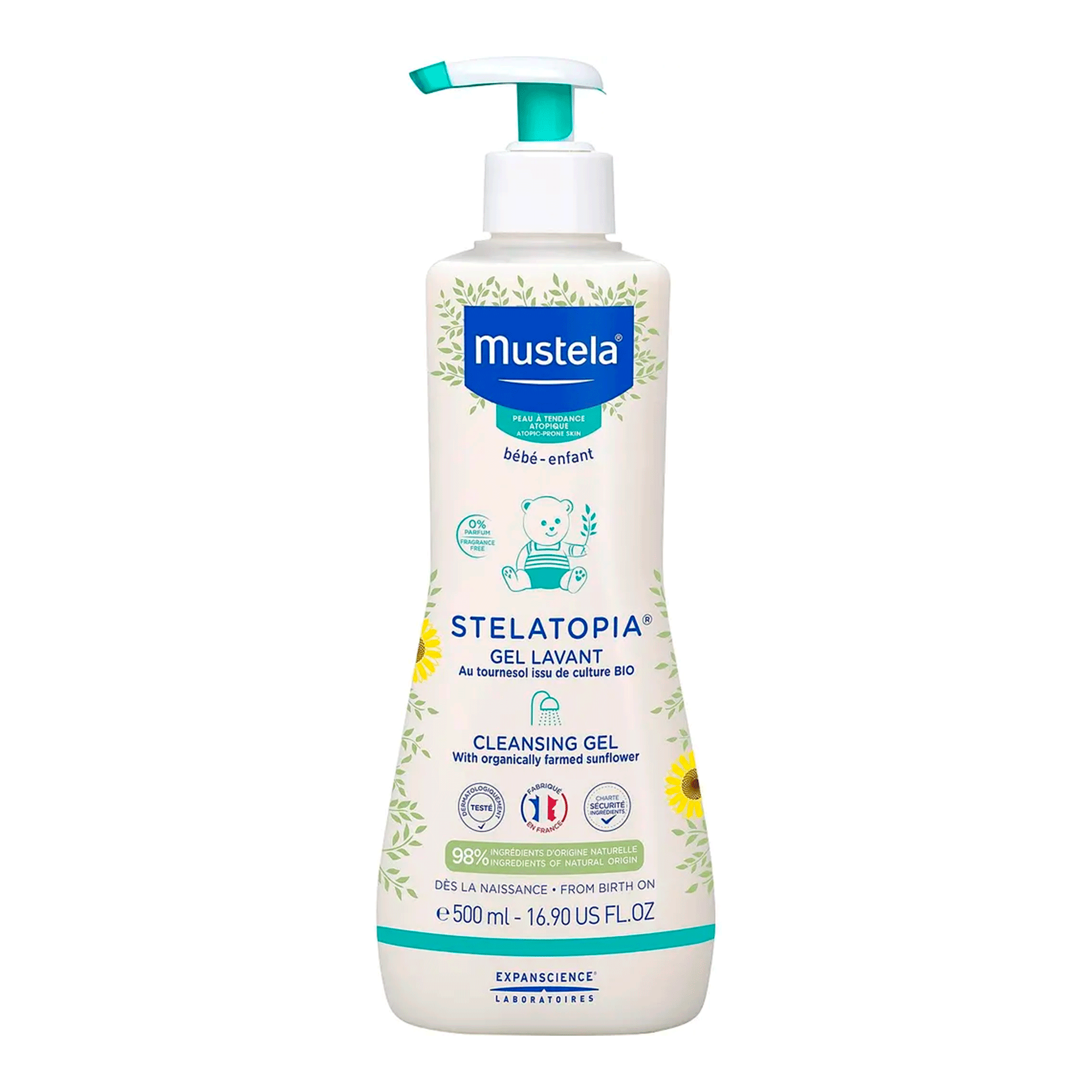 Очищающий гель для сухой и атопической кожи Mustela Stelatopia Cleansing Gel