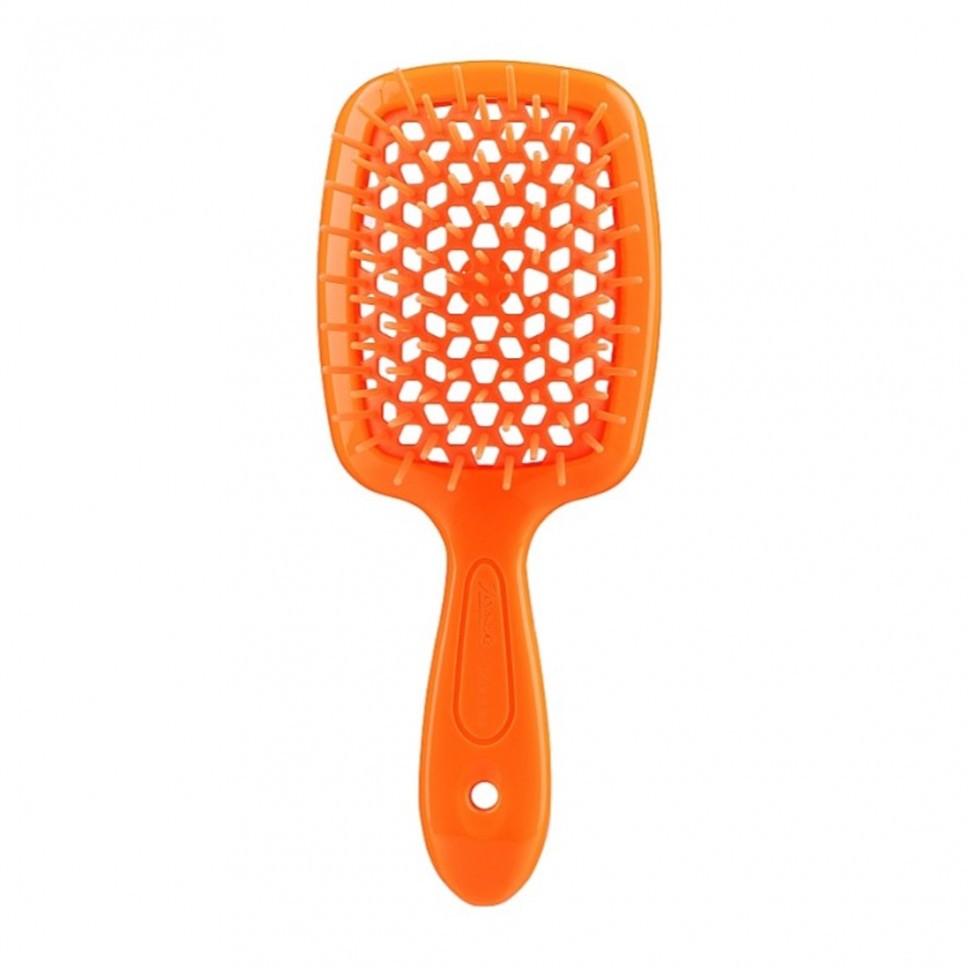 Расческа неоновая оранжевая Janeke 1830 Superbrush Standart Arancio Fluorescente