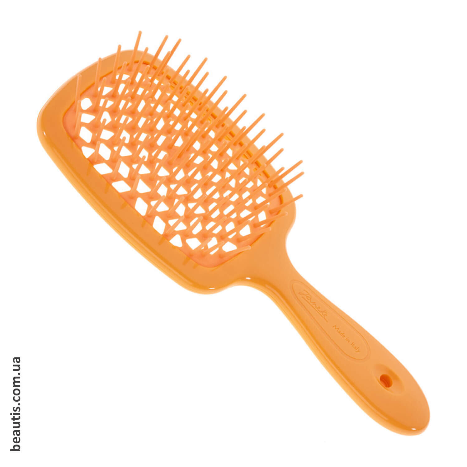 Расческа неоновая оранжевая Janeke Superbrush Standart Arancio Fluorescente