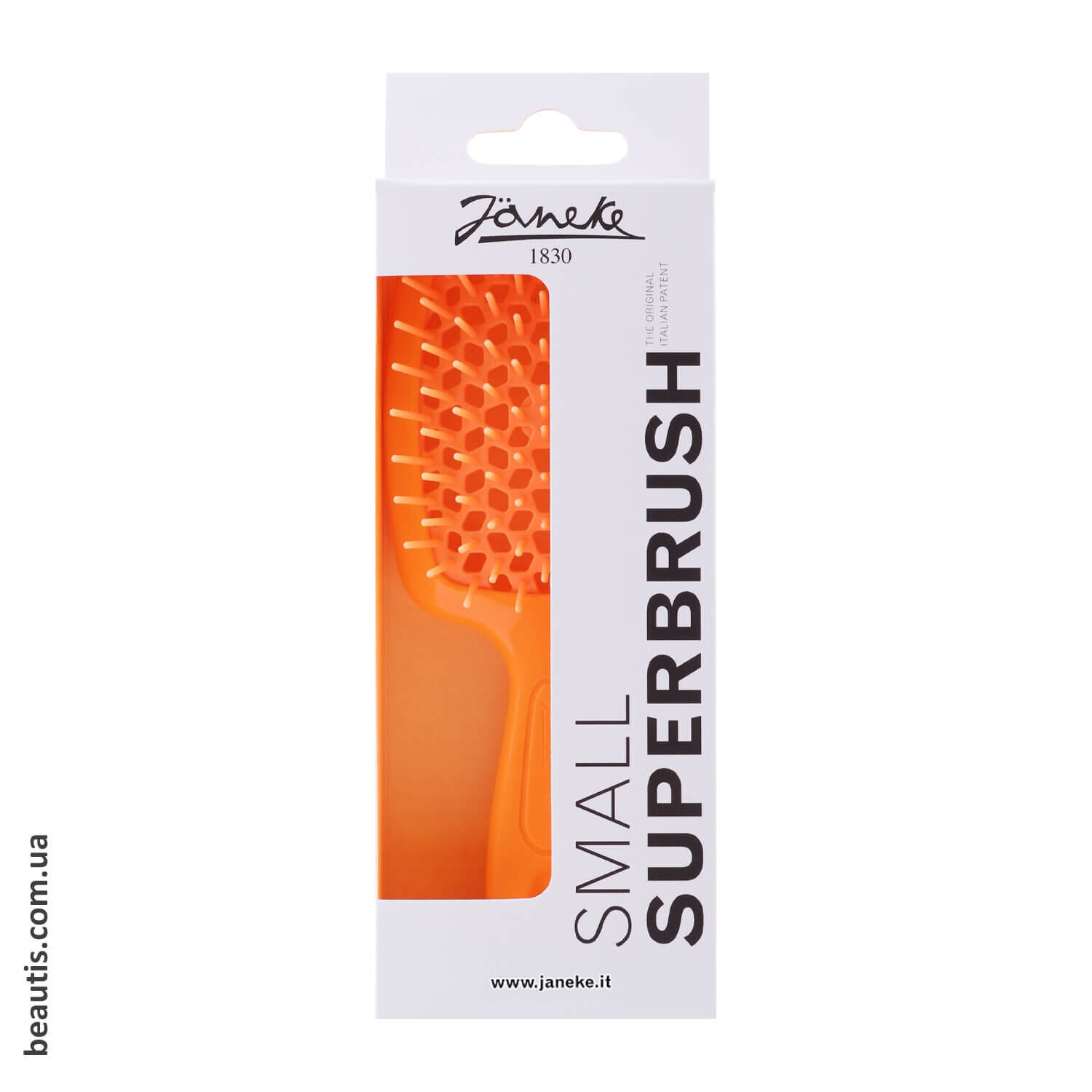 Расческа неоновая оранжевая Janeke Superbrush Standart Arancio Fluorescente