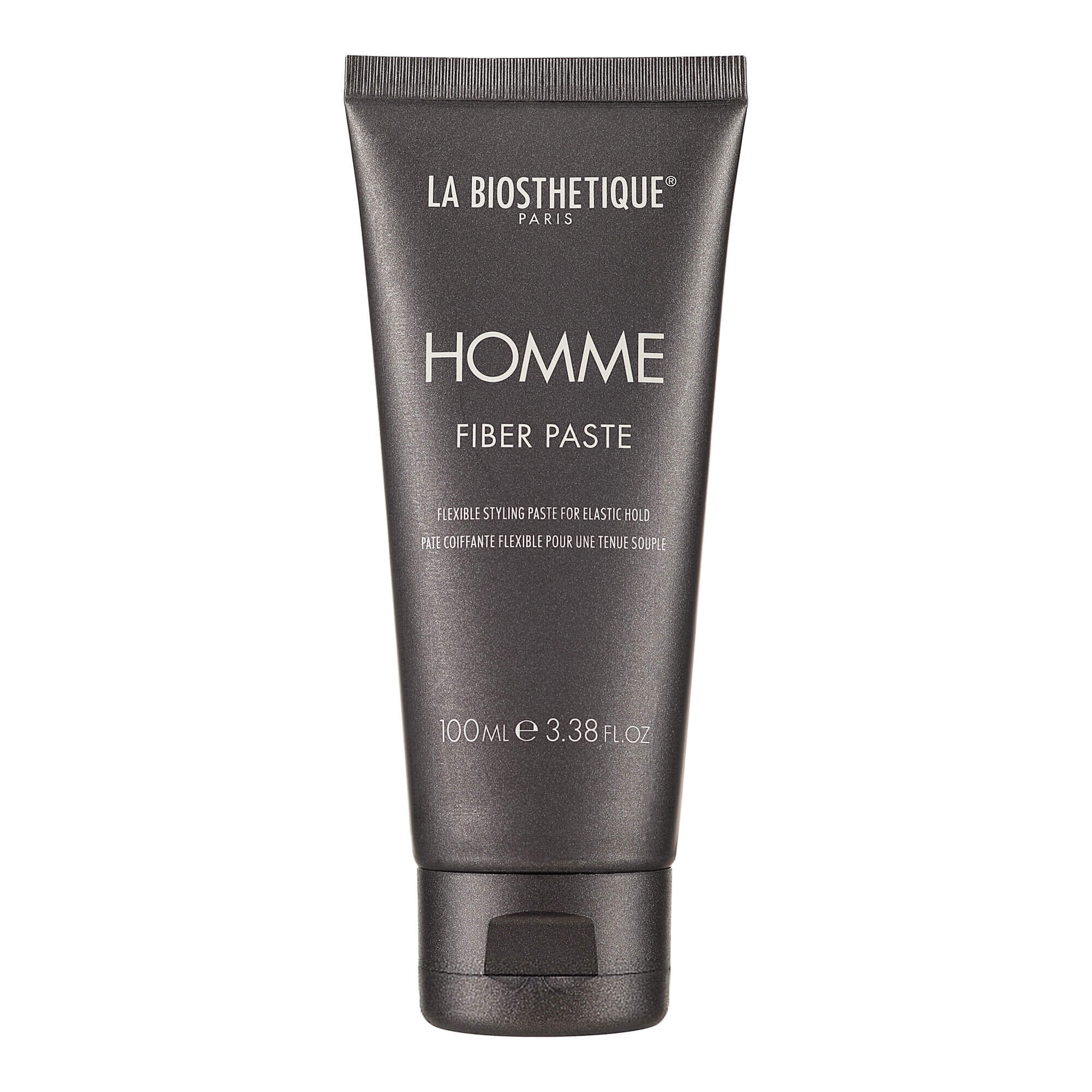Паста-паутинка для волос, модель с атласным блеском. La Biosthetique Homme Fiber Paste