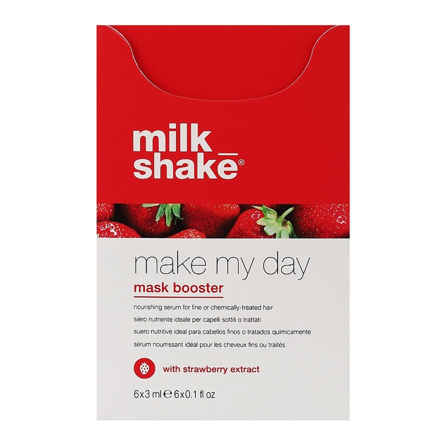 Milk Shake Увлажняющая сыворотка для волос с экстрактом клубники