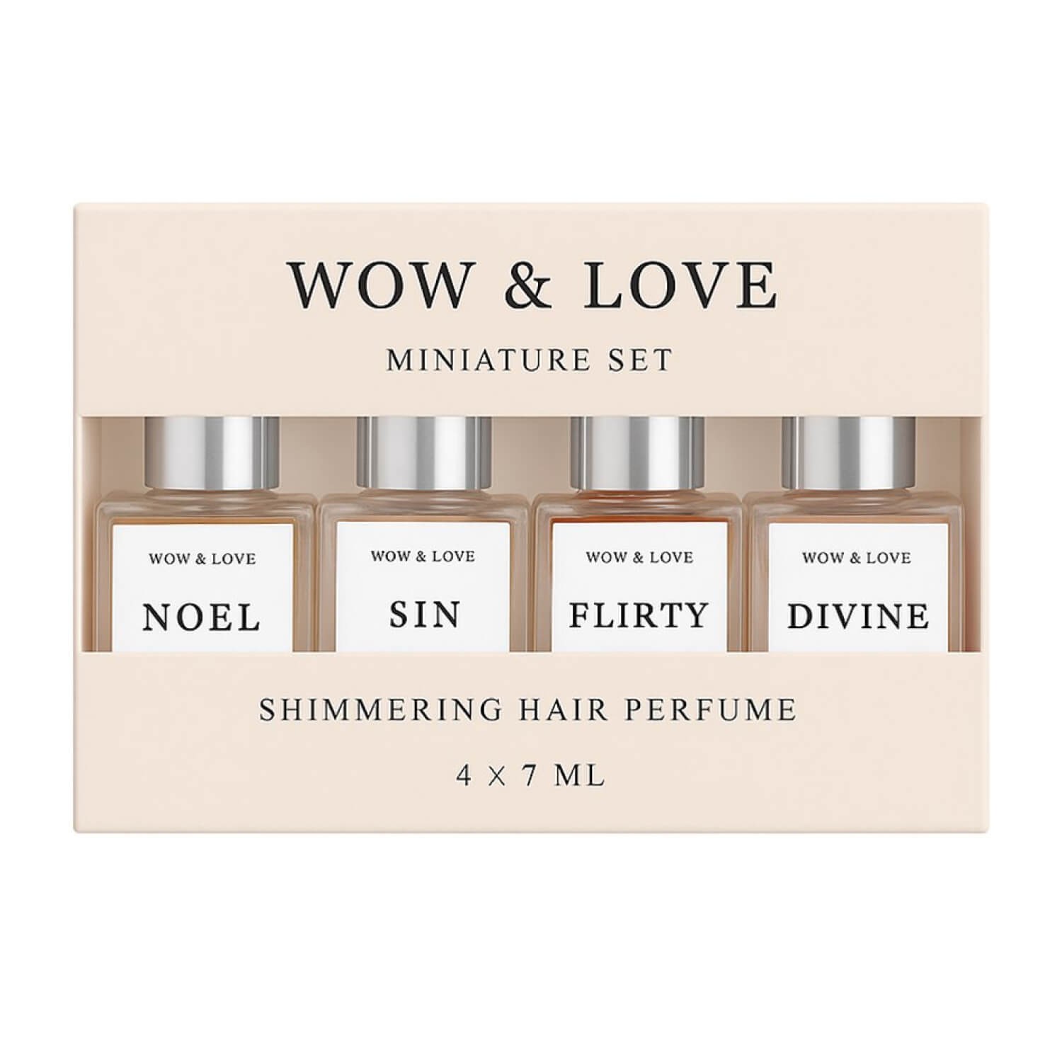 Wow & Love Набор миниатюр парфюм-блеск для волос