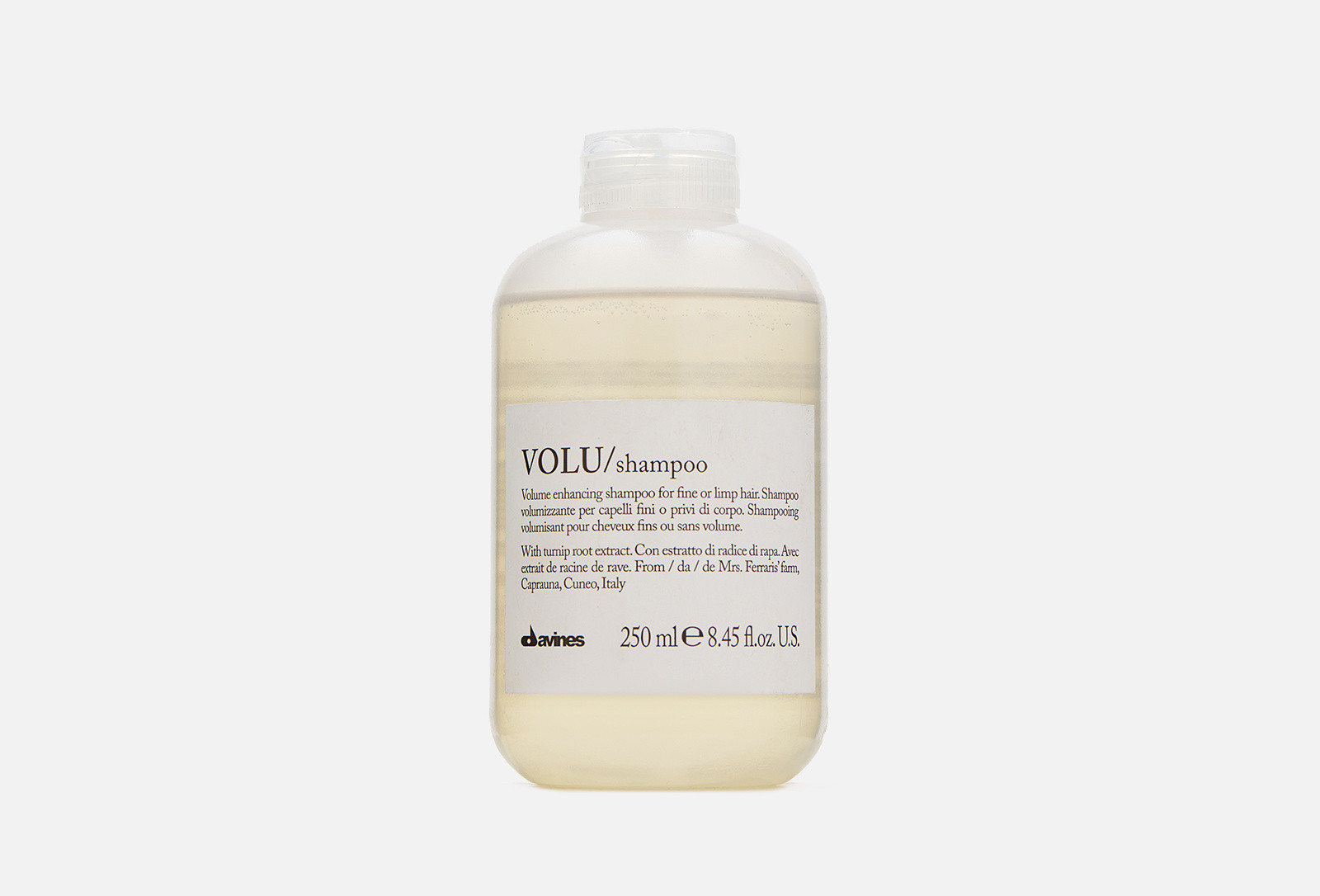 Увлажняющий шампунь для объема Davines VOLU Shampoo