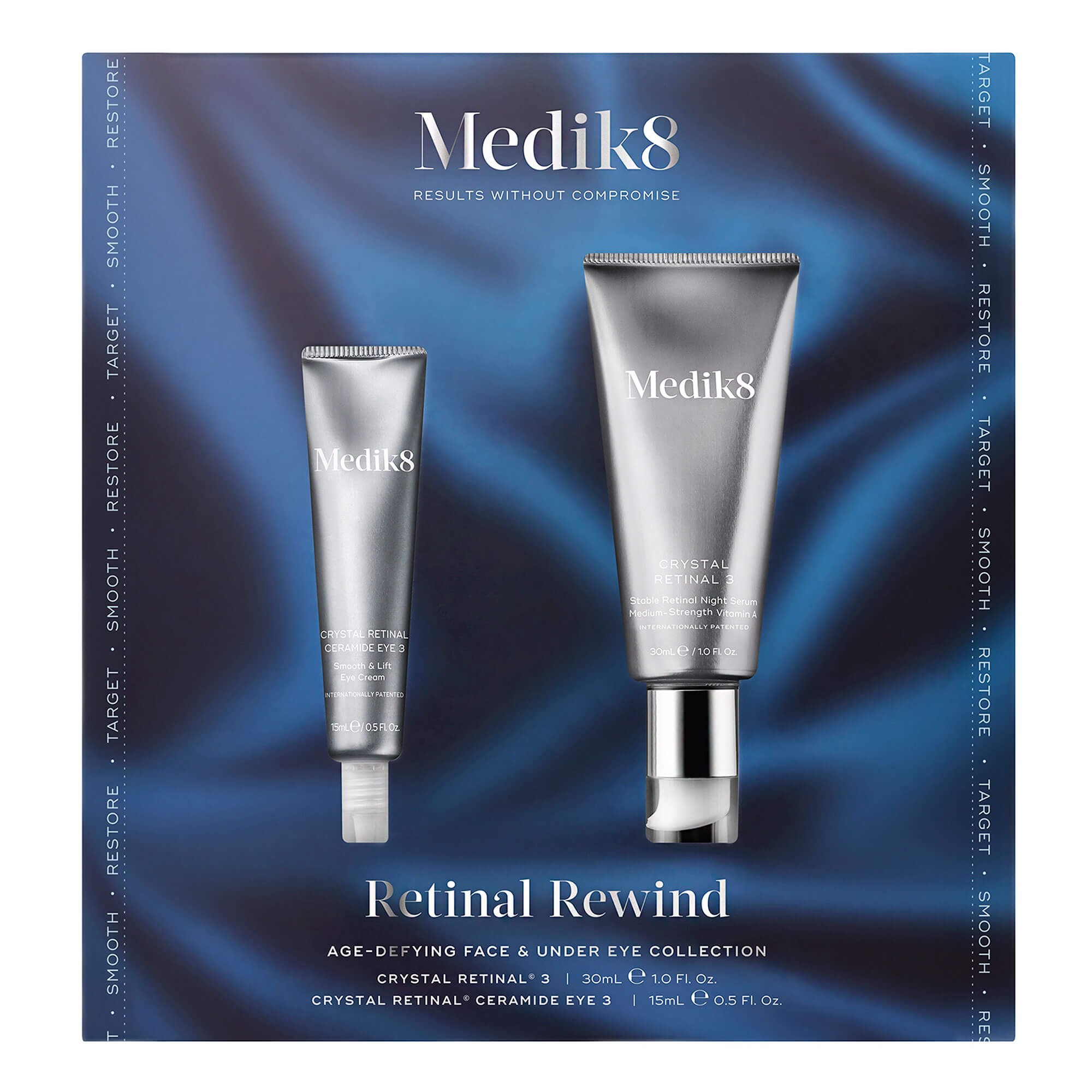 Набір для омолодження шкіри обличчя та зони навколо очей Medik8 Retinal Rewind