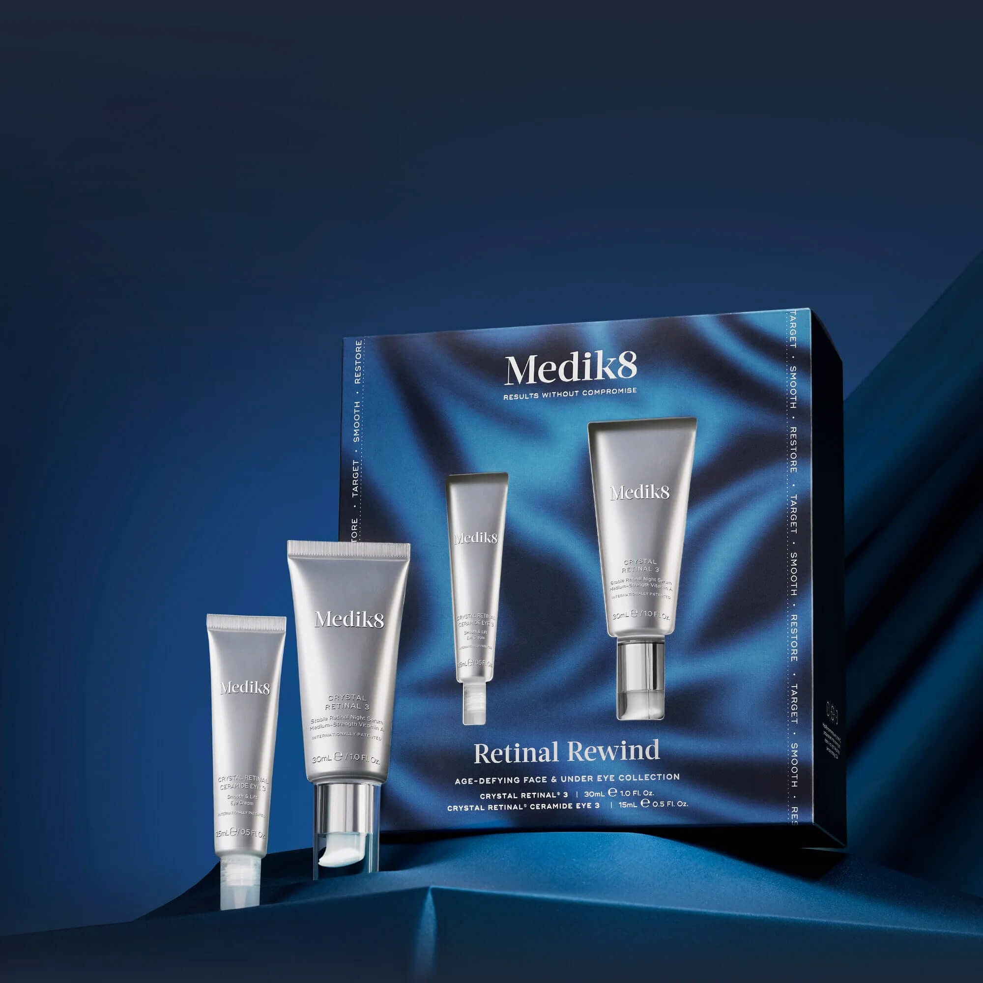 Набір для омолодження шкіри обличчя та зони навколо очей Medik8 Retinal Rewind
