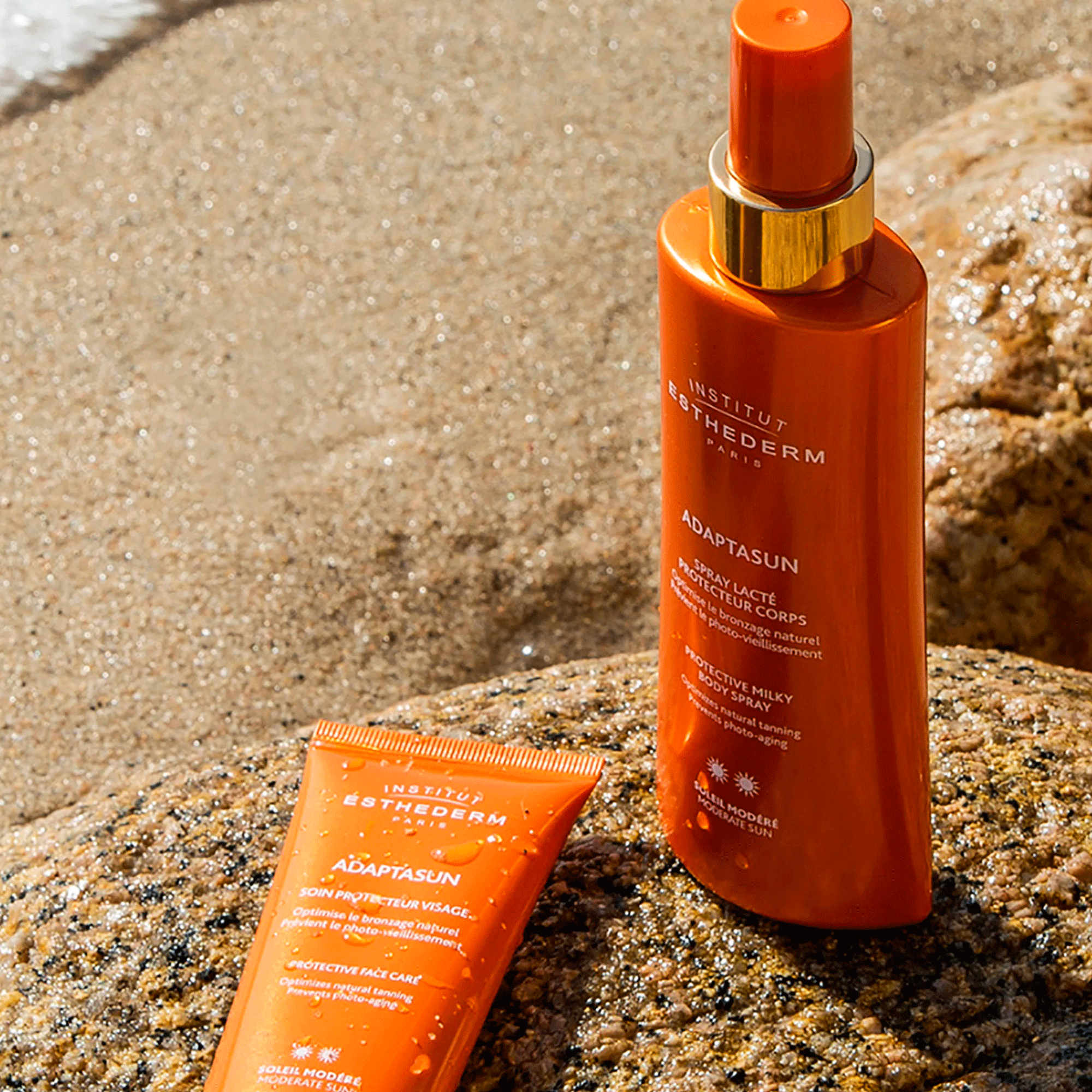 Спрей для тела Adaptasun Institut Esthederm Milky Spray Moderate Sun