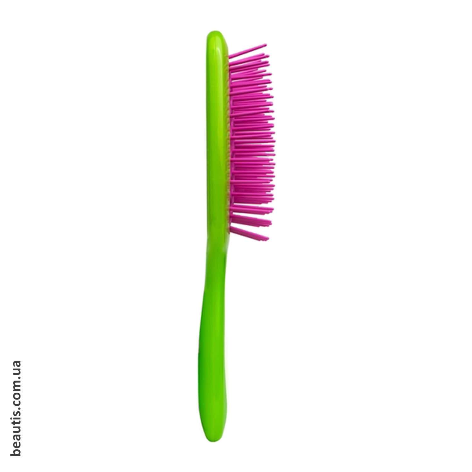 Гребінець салатовий з рожевим Janeke Superbrush Standart Gree Fuxia