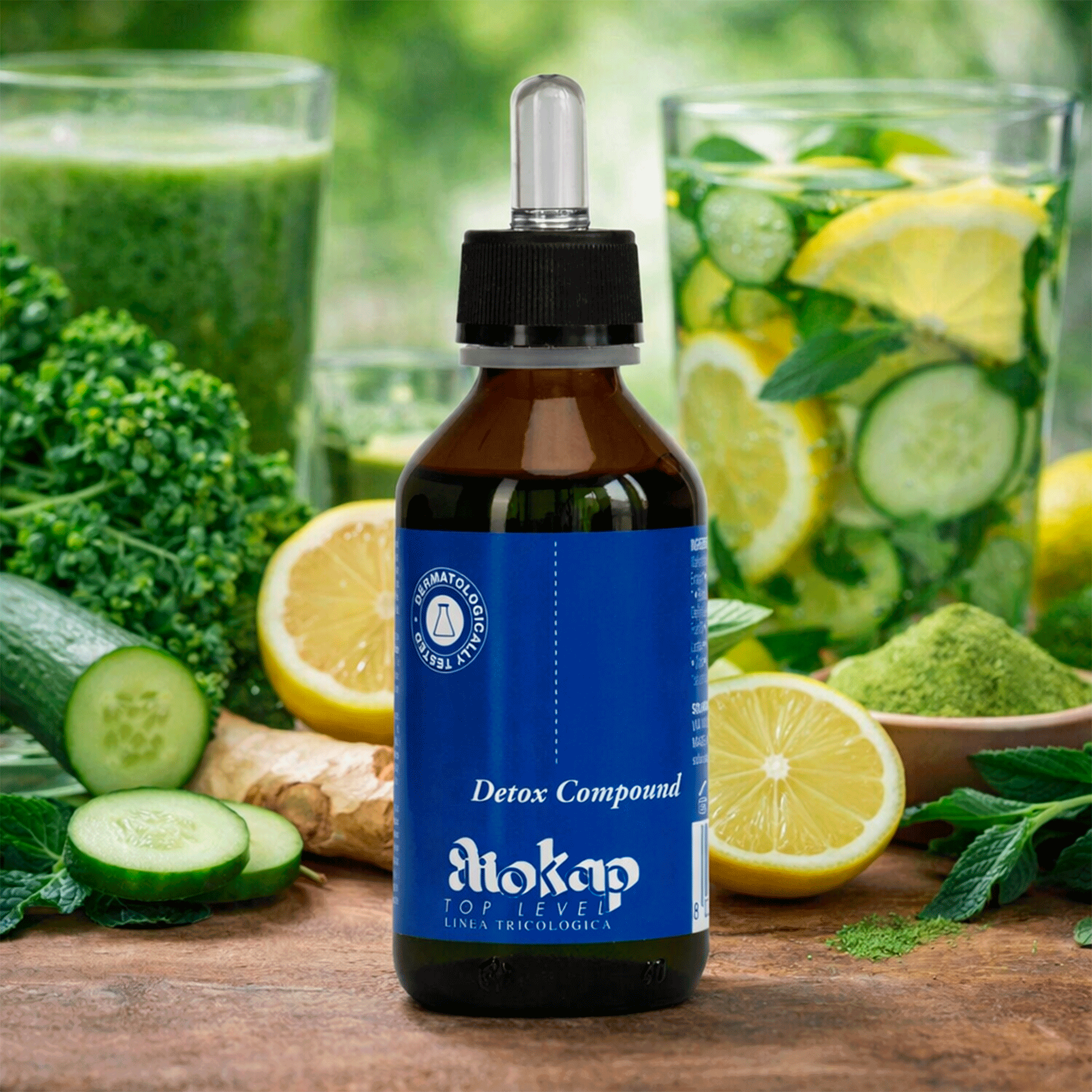 Лосьйон Детокс для волосся Eliokap Top Level Detox Compound