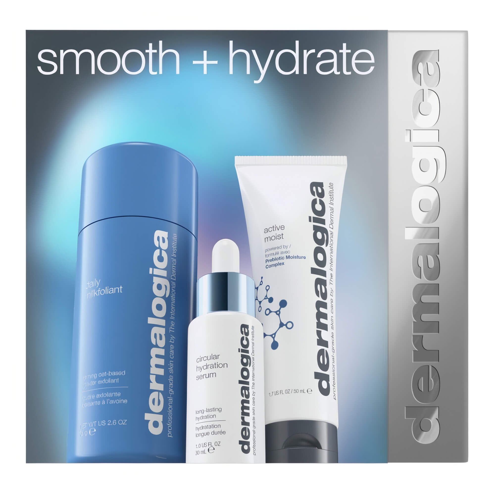 Трио бестселлеров для восстановления и увлажнения кожи Dermalogica Smooth + Hydrate kit 