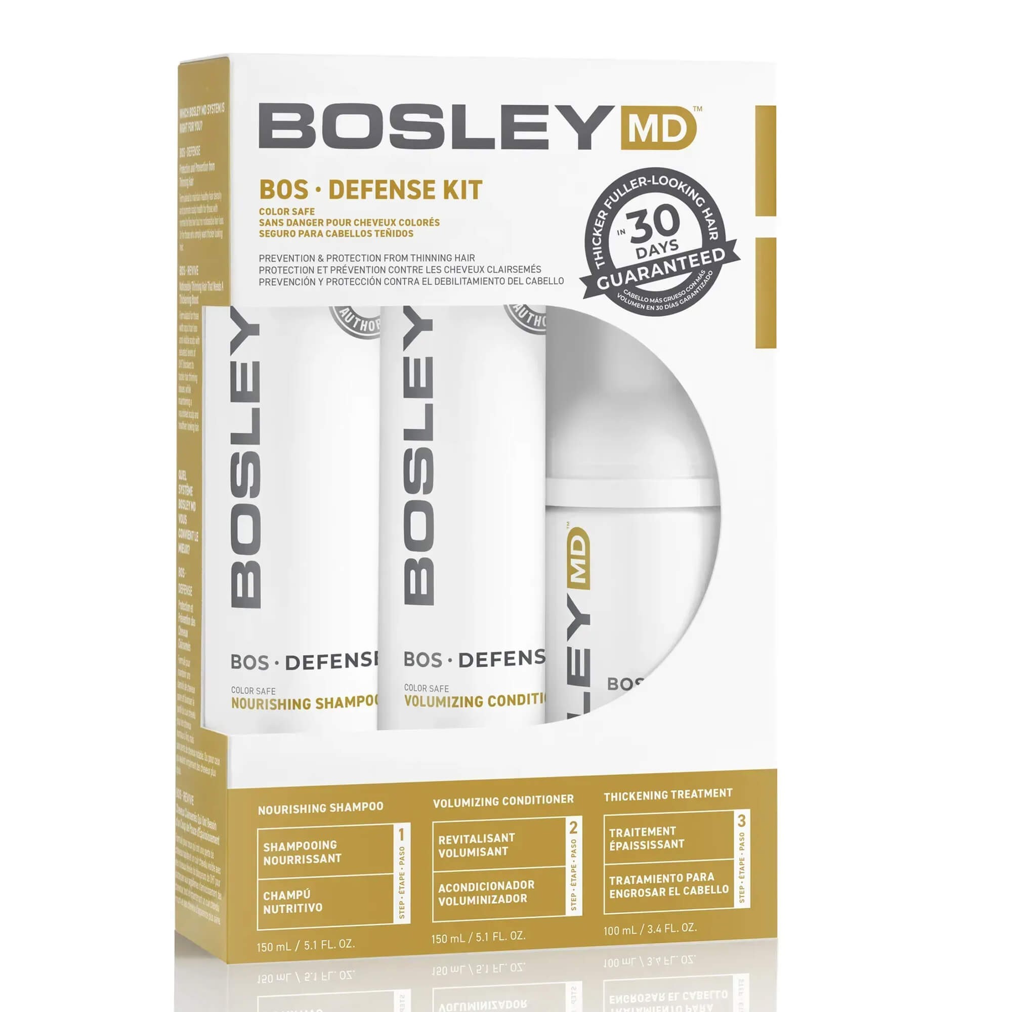 Набор для предупреждения истончения волос Bosley MD BOS Defense Kit 