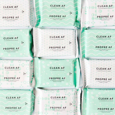 Очищающие салфетки для демакияжа Patchology Clean AF Facial Cleansing Wipes