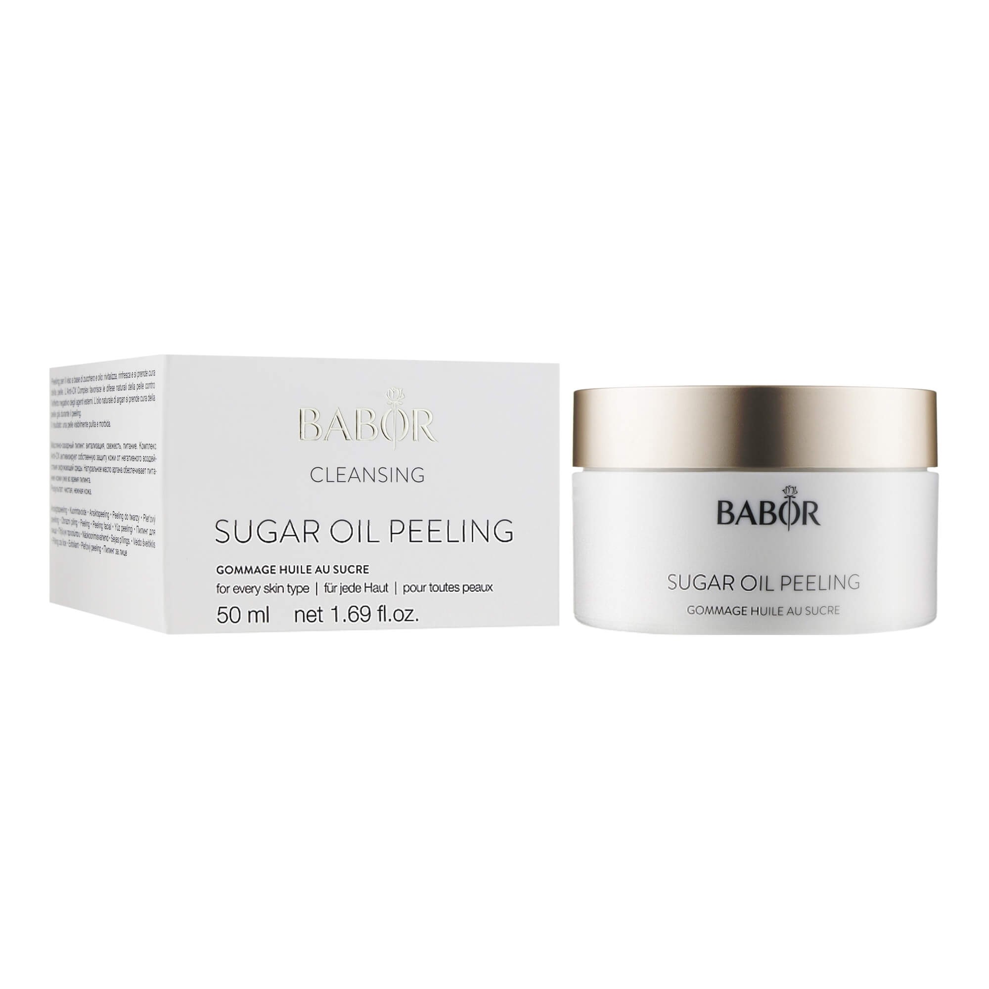 babor sugar oil peeling
