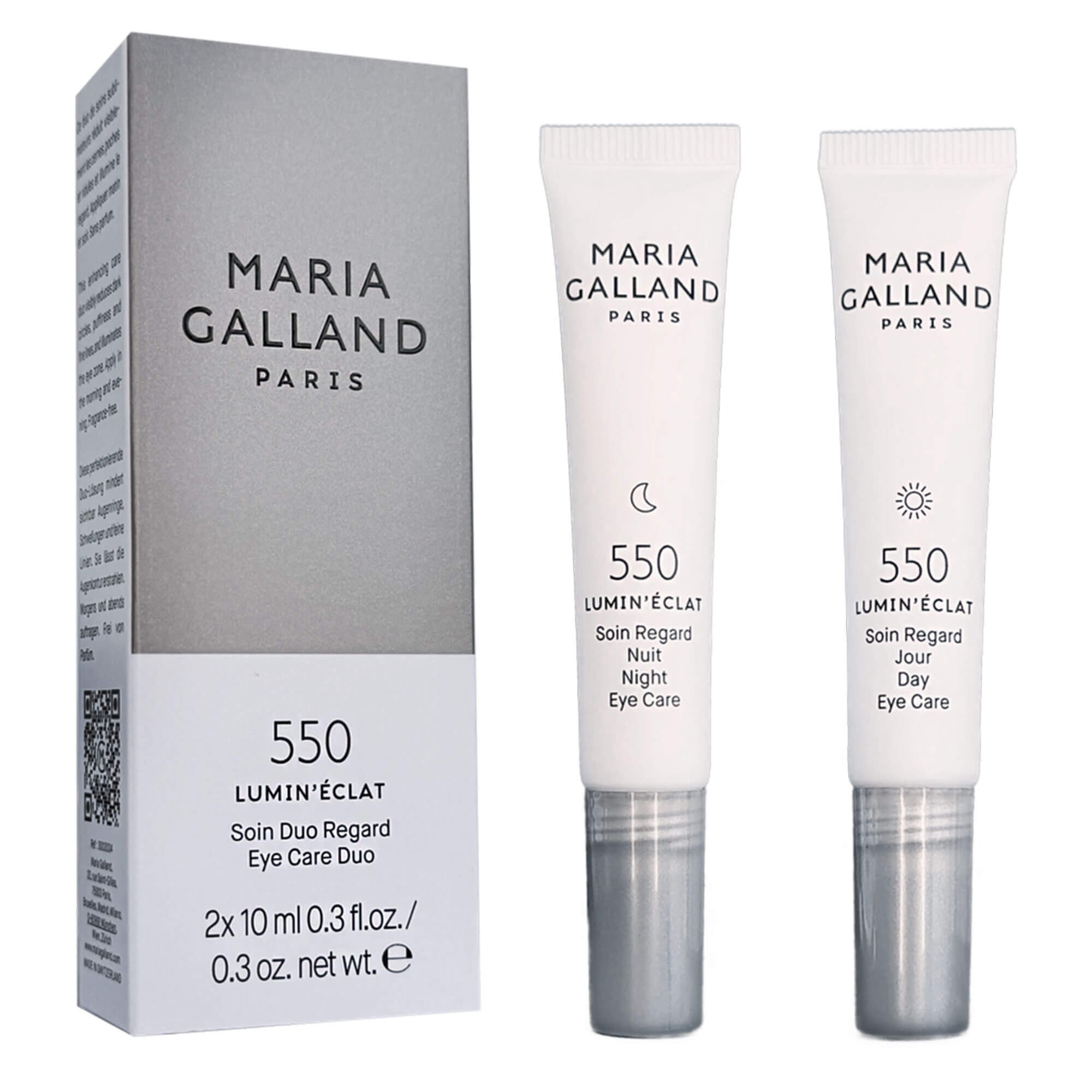 Набор ухода за кожей вокруг глаз День и Ночь Maria Galland 550 Lumin’Éclat Eye Contour Duo