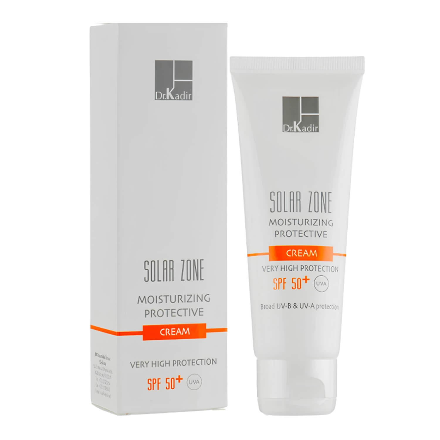Зонцезахисний зволожуючий крем SPF 50+ Dr. Kadir Solar Zone Moisturizing Protective Cream SPF 50+