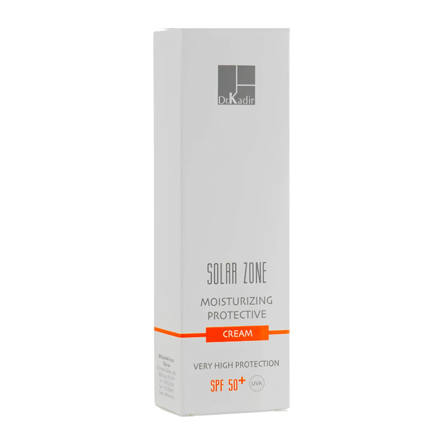 Зонцезахисний зволожуючий крем SPF 50+ Dr. Kadir Solar Zone Moisturizing Protective Cream SPF 50+